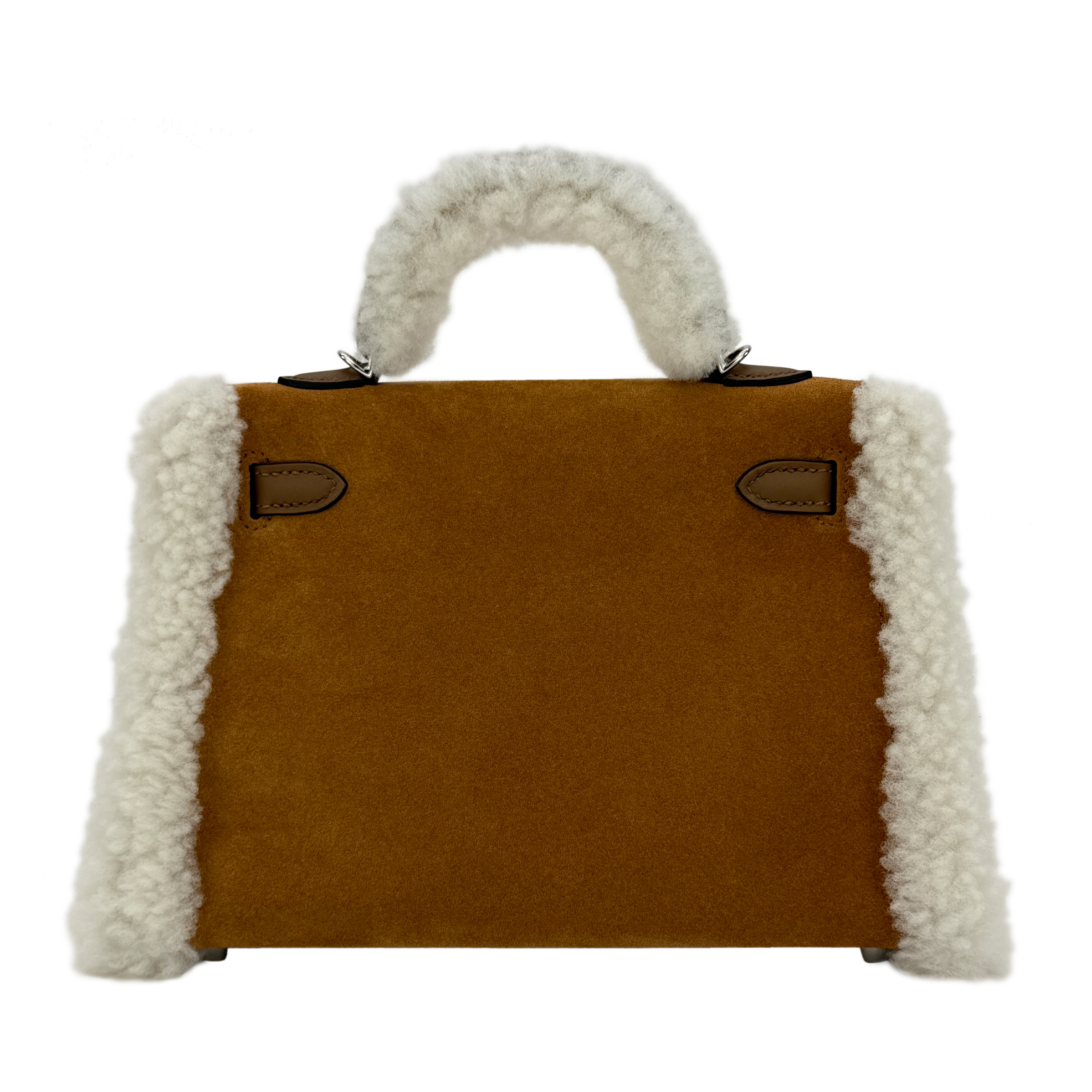 Hermès Limited Edition Alezan Swift, Chamois Grizzly And Ecru
