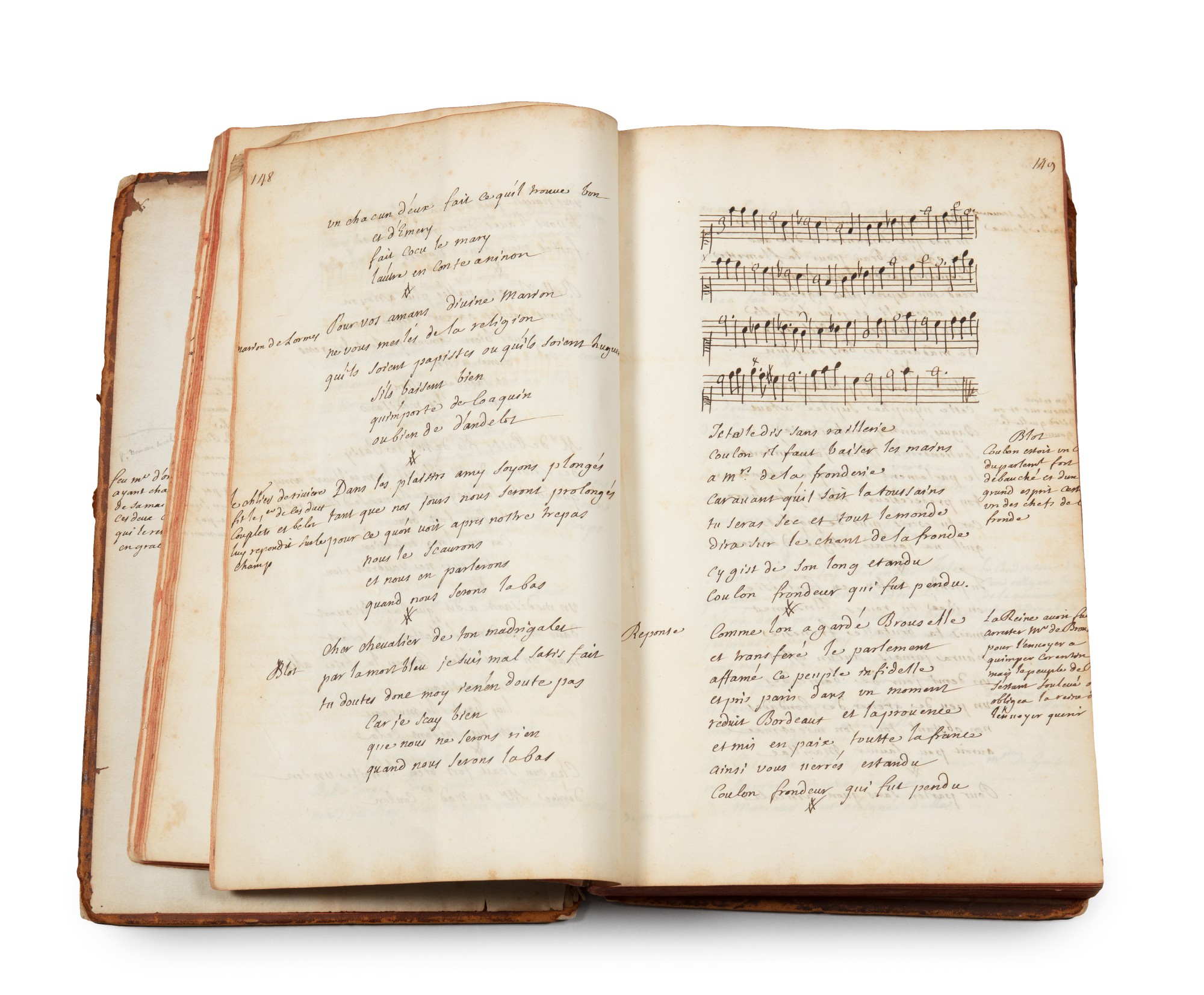 TALLEMANT DES RÉAUX, Gédéon. [Vaudeville]. Manuscrit inconnu, en partie