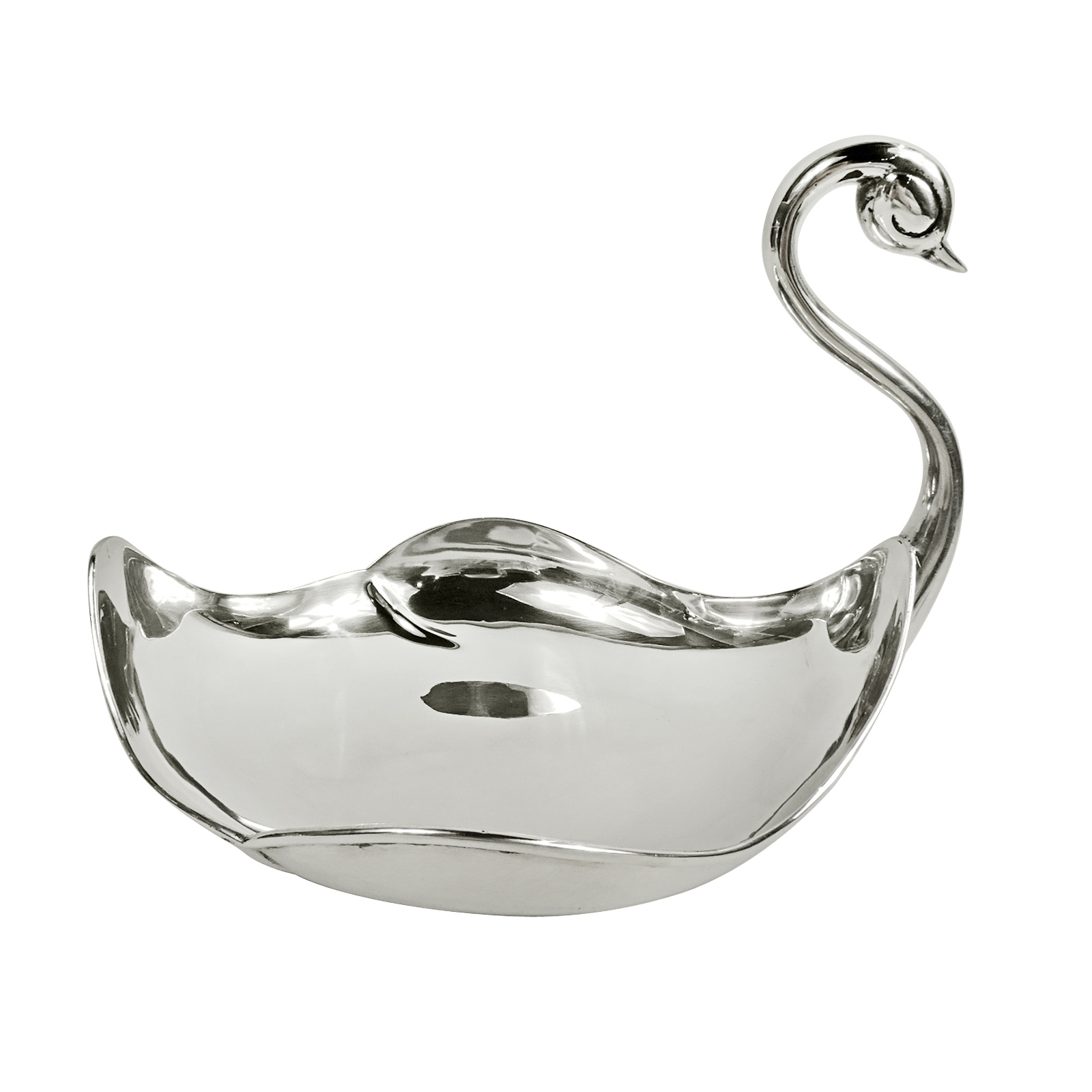 C. Zurita Vintage Mexican Silver Swan Centerpiece Available For