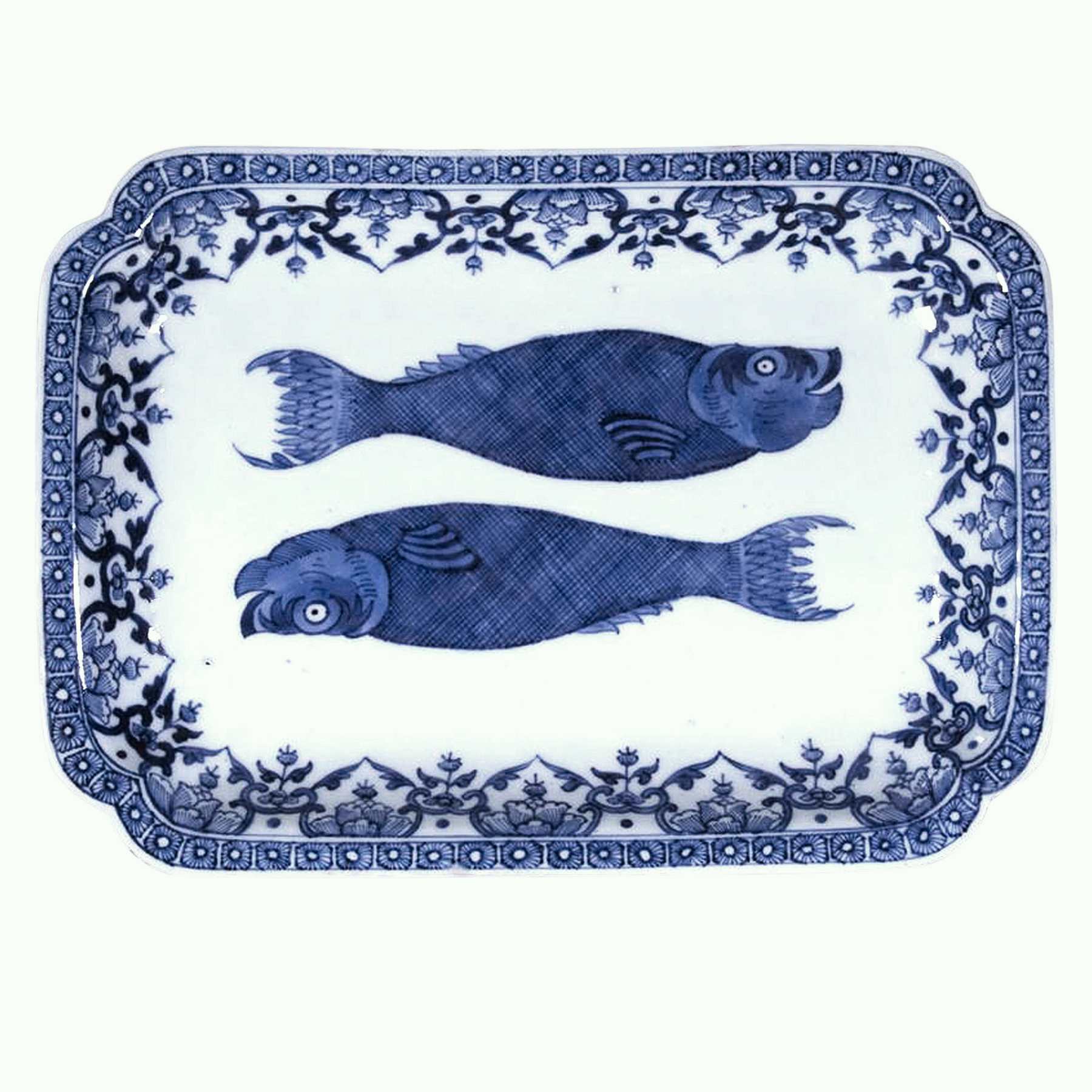 Antique Chinese Export Qianlong Porcelain Herring Dish Available For