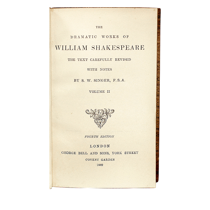 William Shakespeare Vintage The Dramatic Works Of William