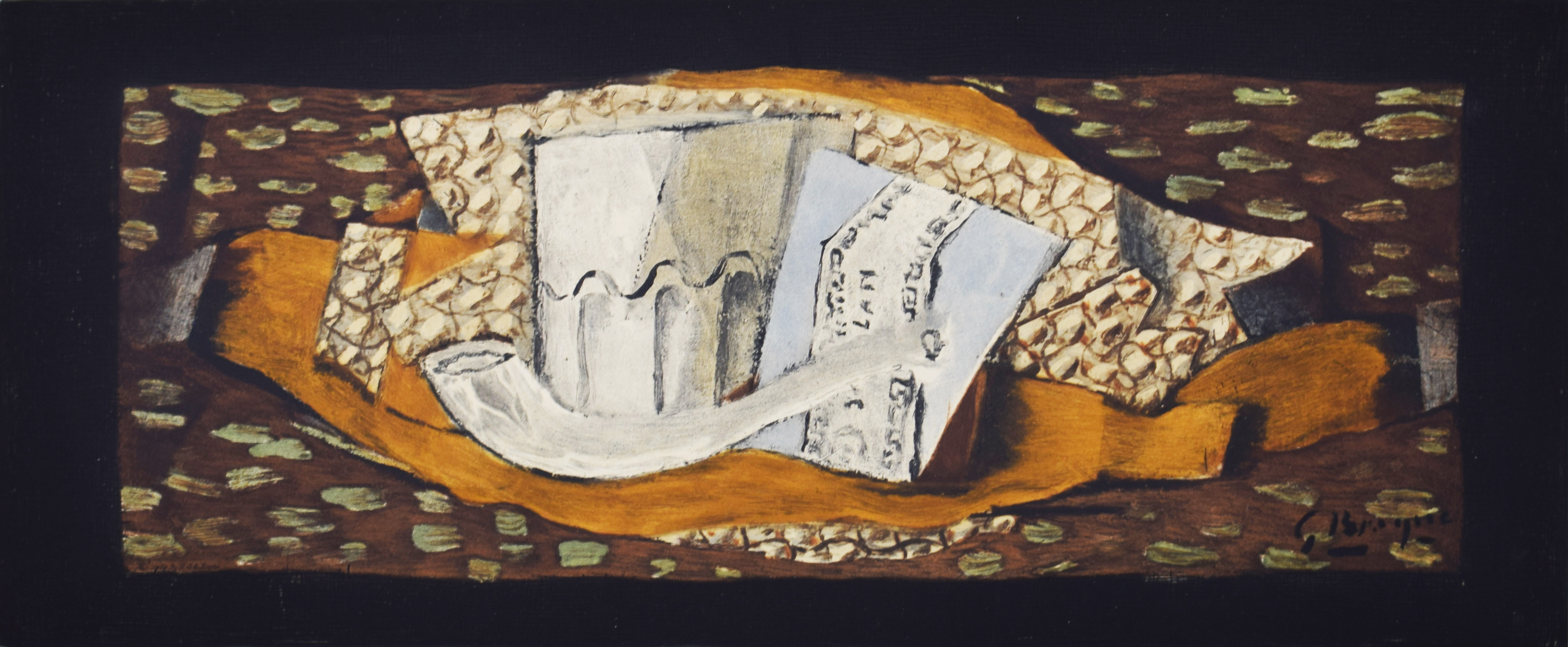 Georges Braque Vintage Still Life With A Glass And A Pipe | Nature