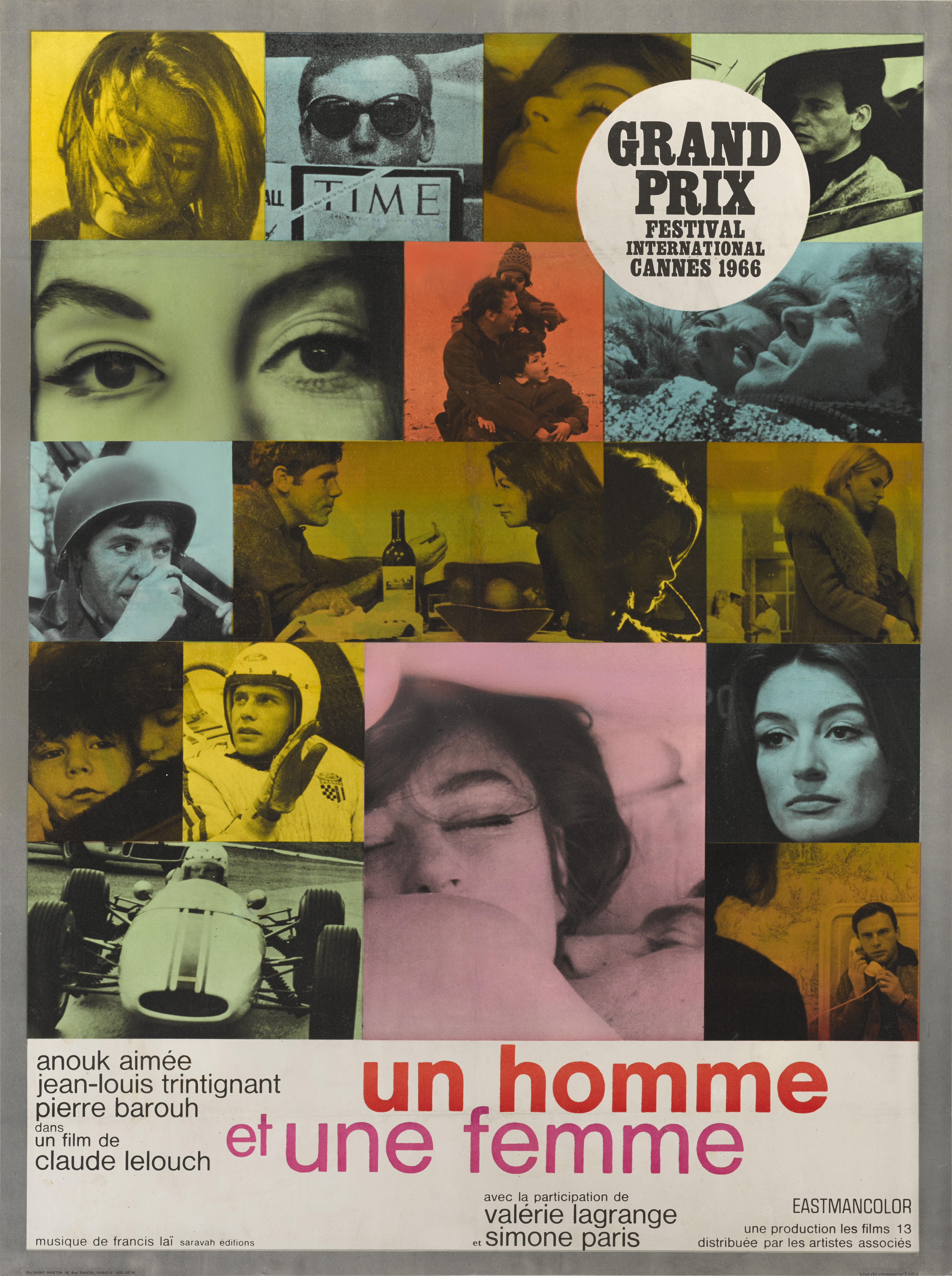 映画ポスター un homme et une femme 1966 Vintage French Un Homme Et Une Femme / A Man And A Woman Movie