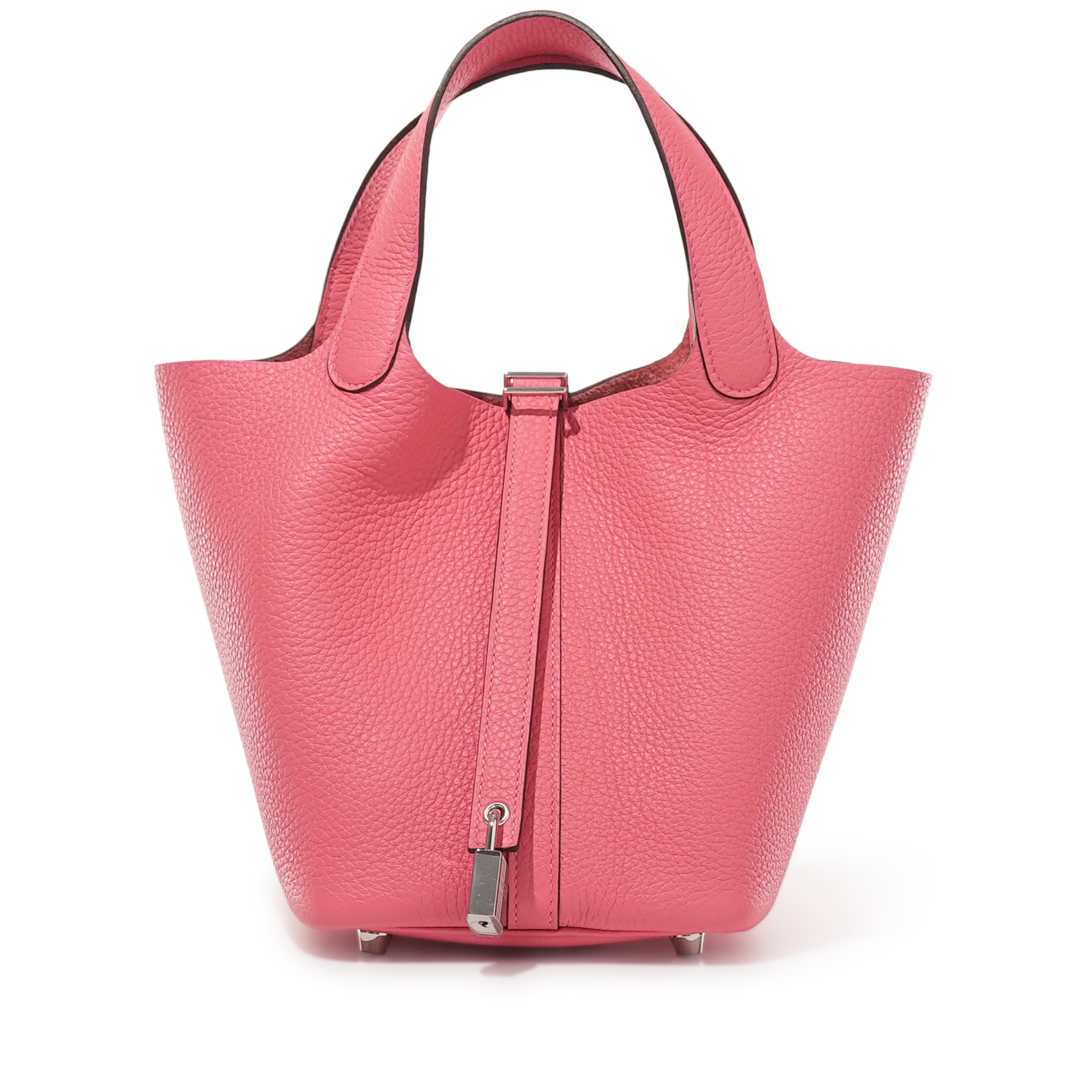 Hermès Rose Azalee Clemence Picotin Lock 18 Palladium Hardware
