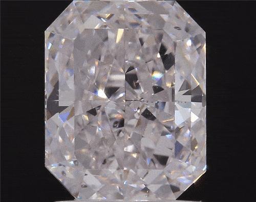 View full screen - View 2 of Lot 14. A 1.50 Carat Very Light Pink Cut-Cornered Rectangular Diamond, SI1 Clarity .