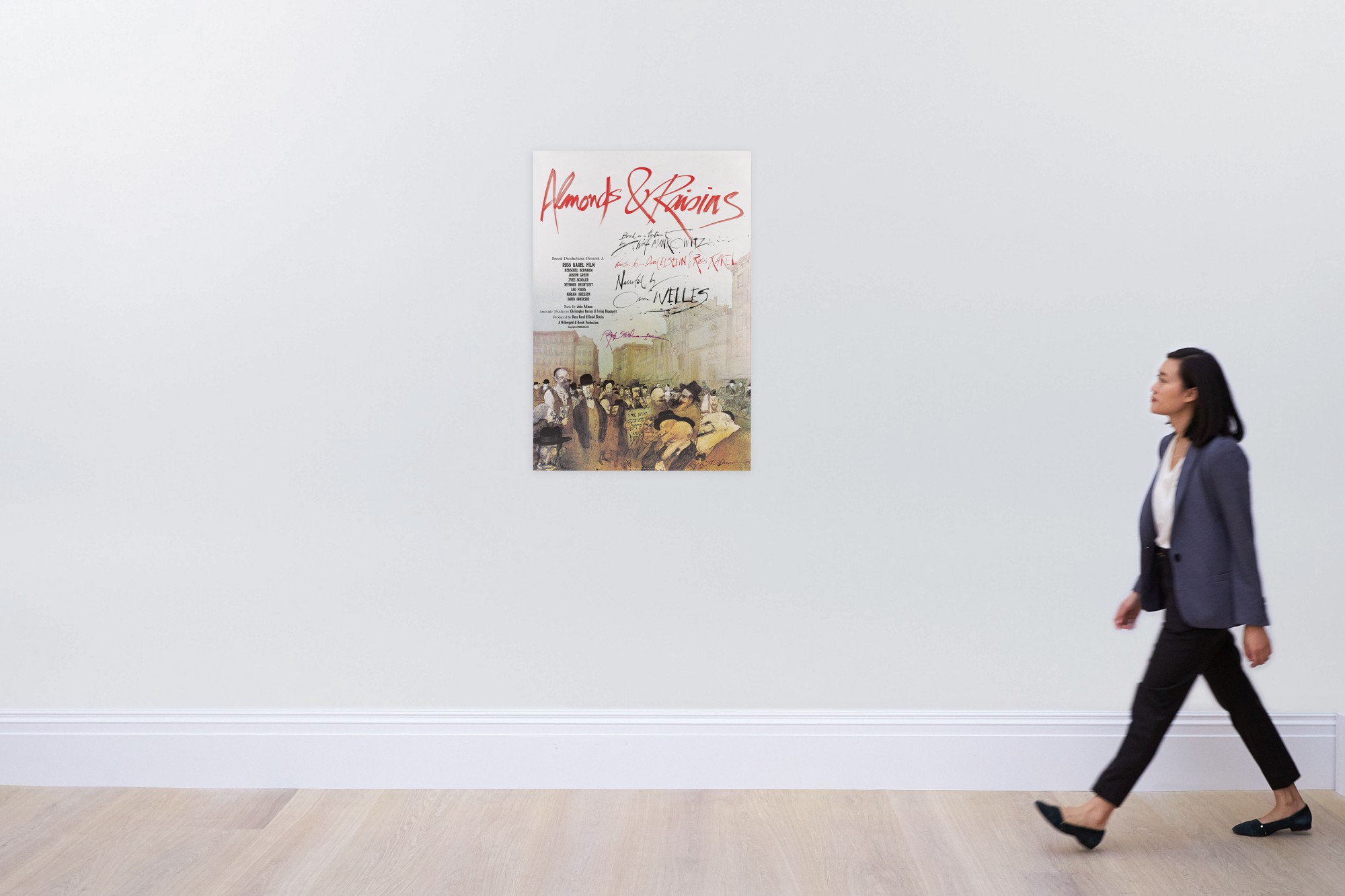 ALMONDS AND RAISINS (1984) POSTER, BRITISH, SIGNED BY RALPH STEADMAN