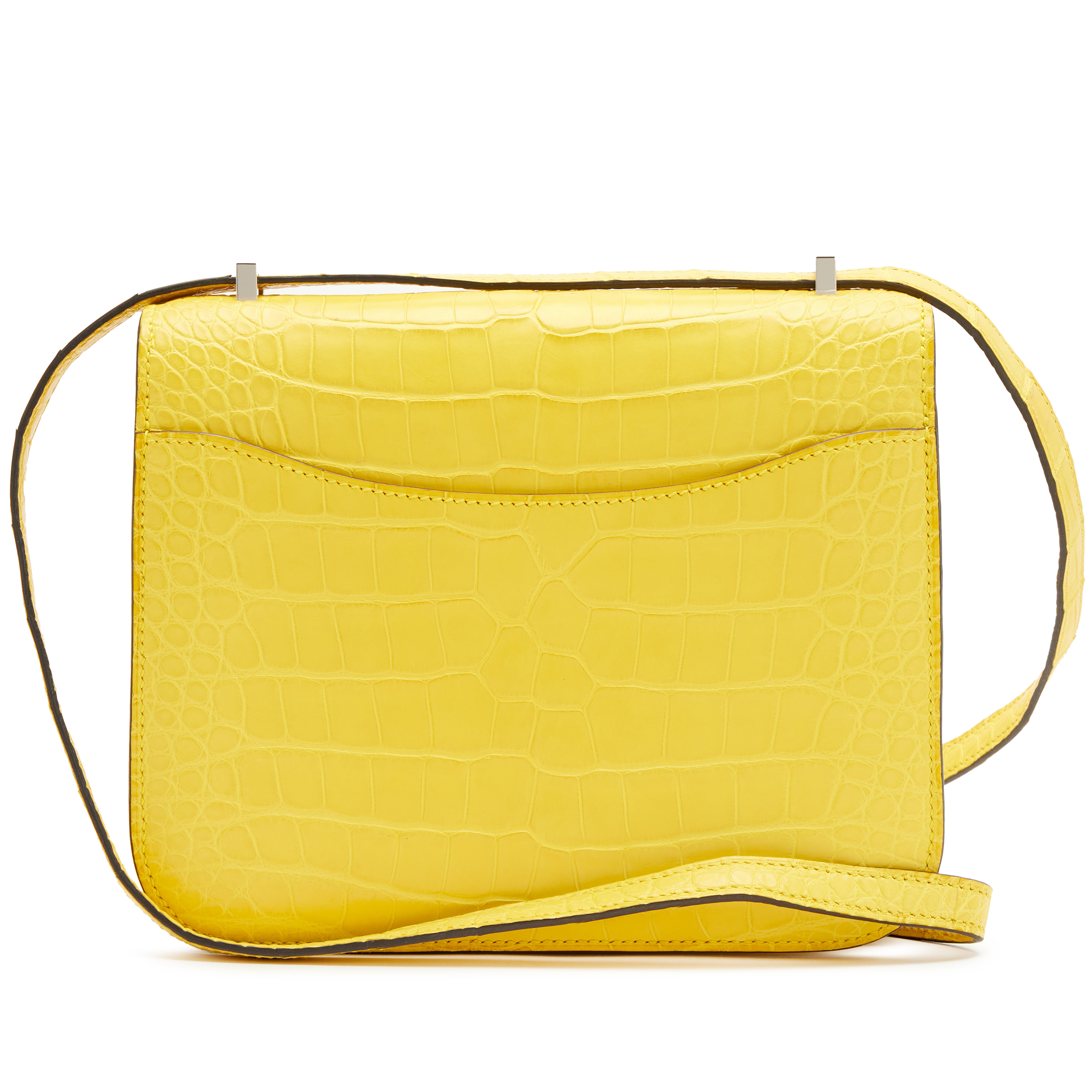 Hermès Mimosa Matte Mississippienisis Alligator Mini Constance 18