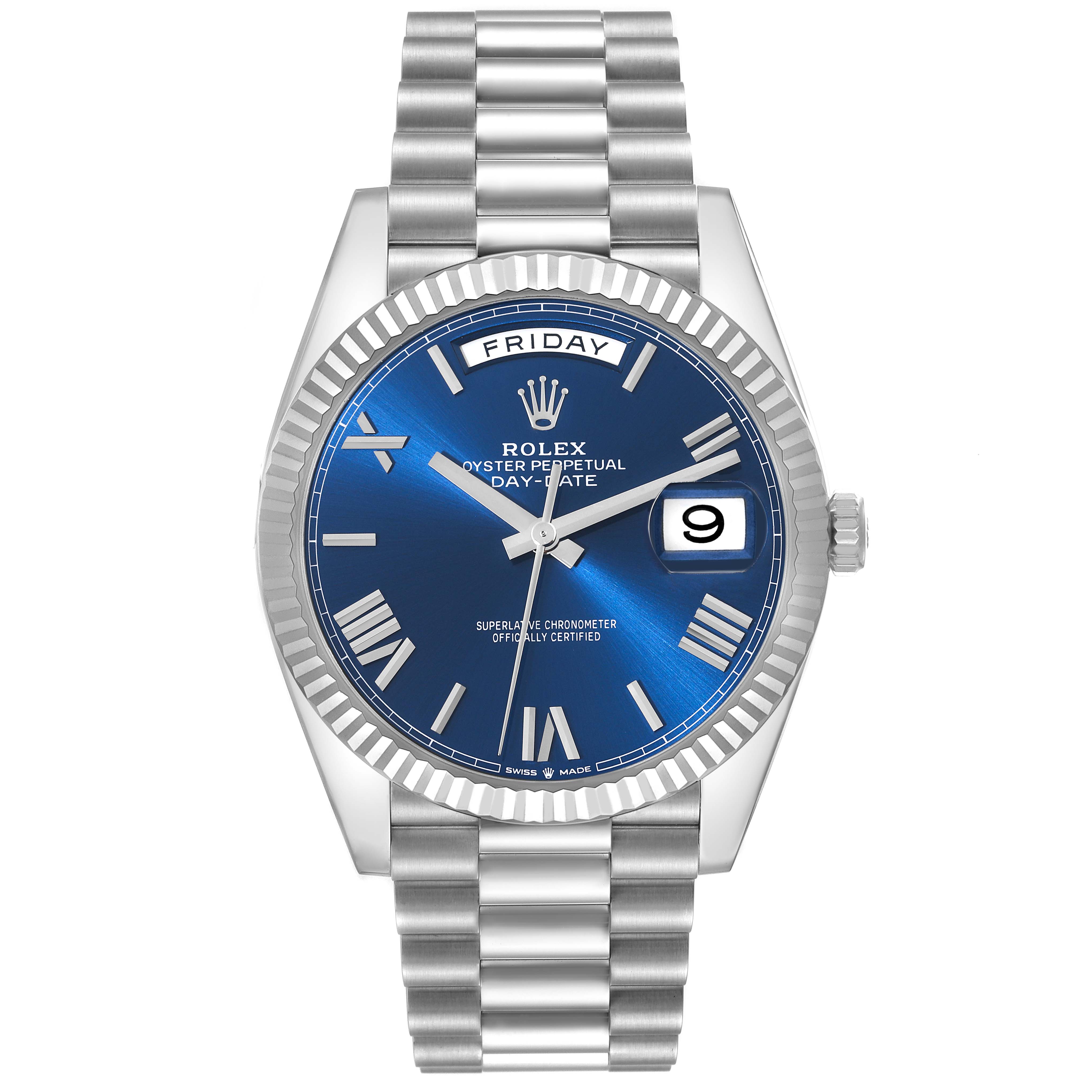Rolex Rolex Day-Date (Reference 228236). A 40mm Unworn Platinum