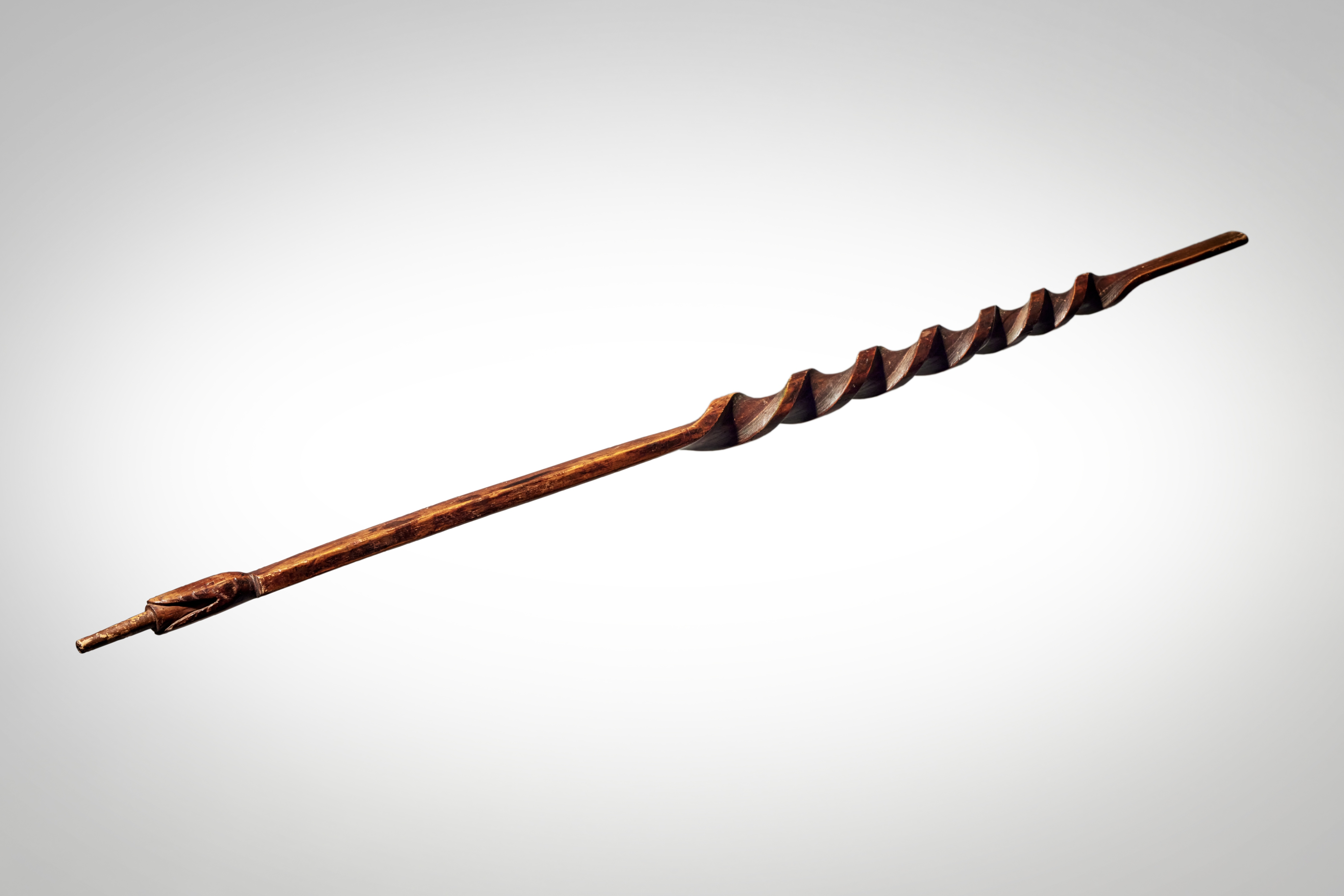 Twisted Pipe Stem with Zoomorphic Form, Great Lakes | American Indian ...