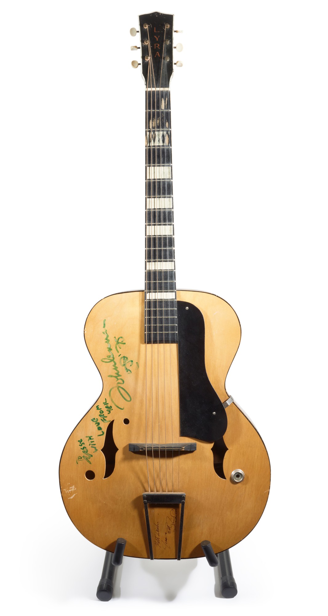 JOHN LENNON semiacoustic guitar from the collection of Jesse Ed