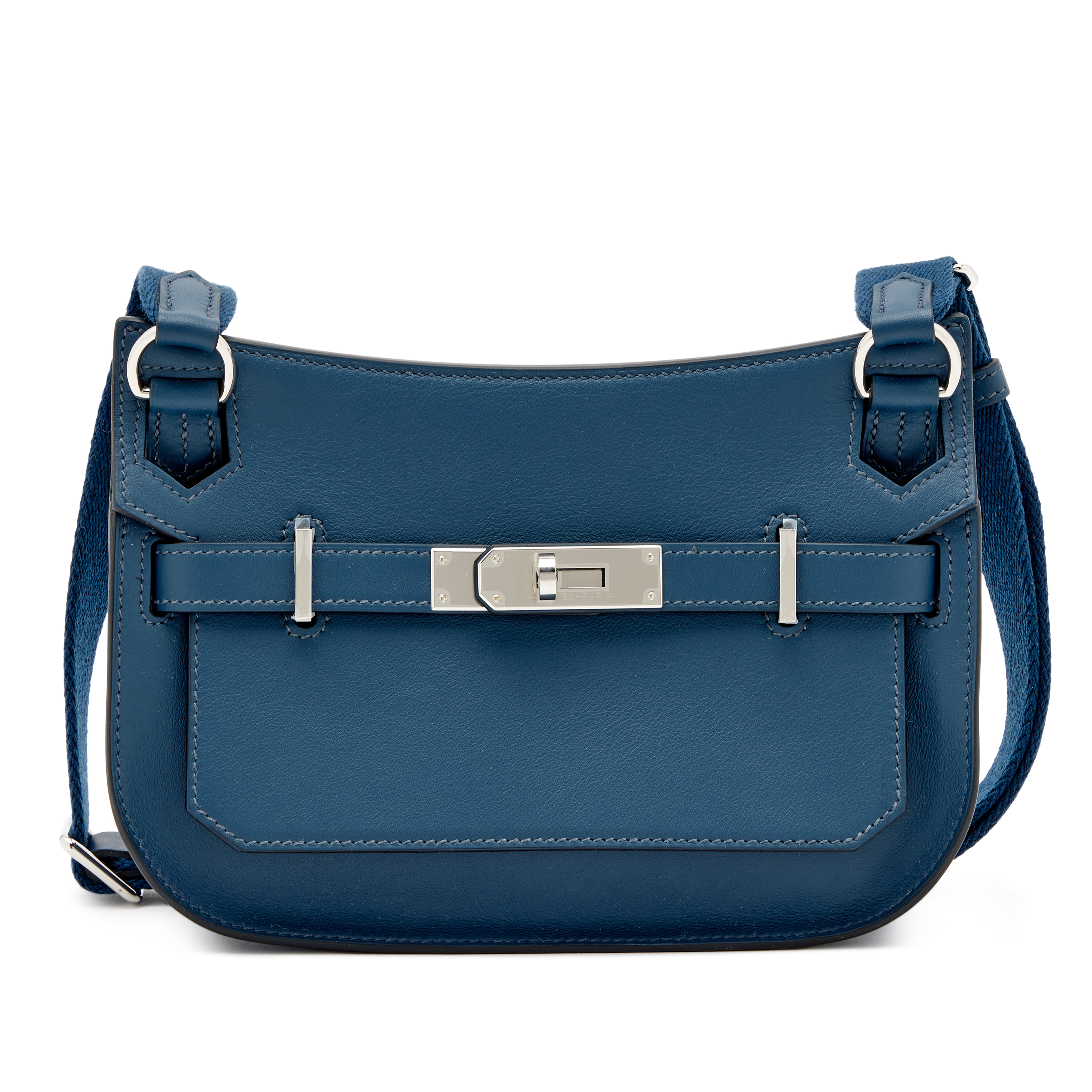 Hermès Bleu De Prusse Evercolor Mini Jypsiere Palladium Hardware