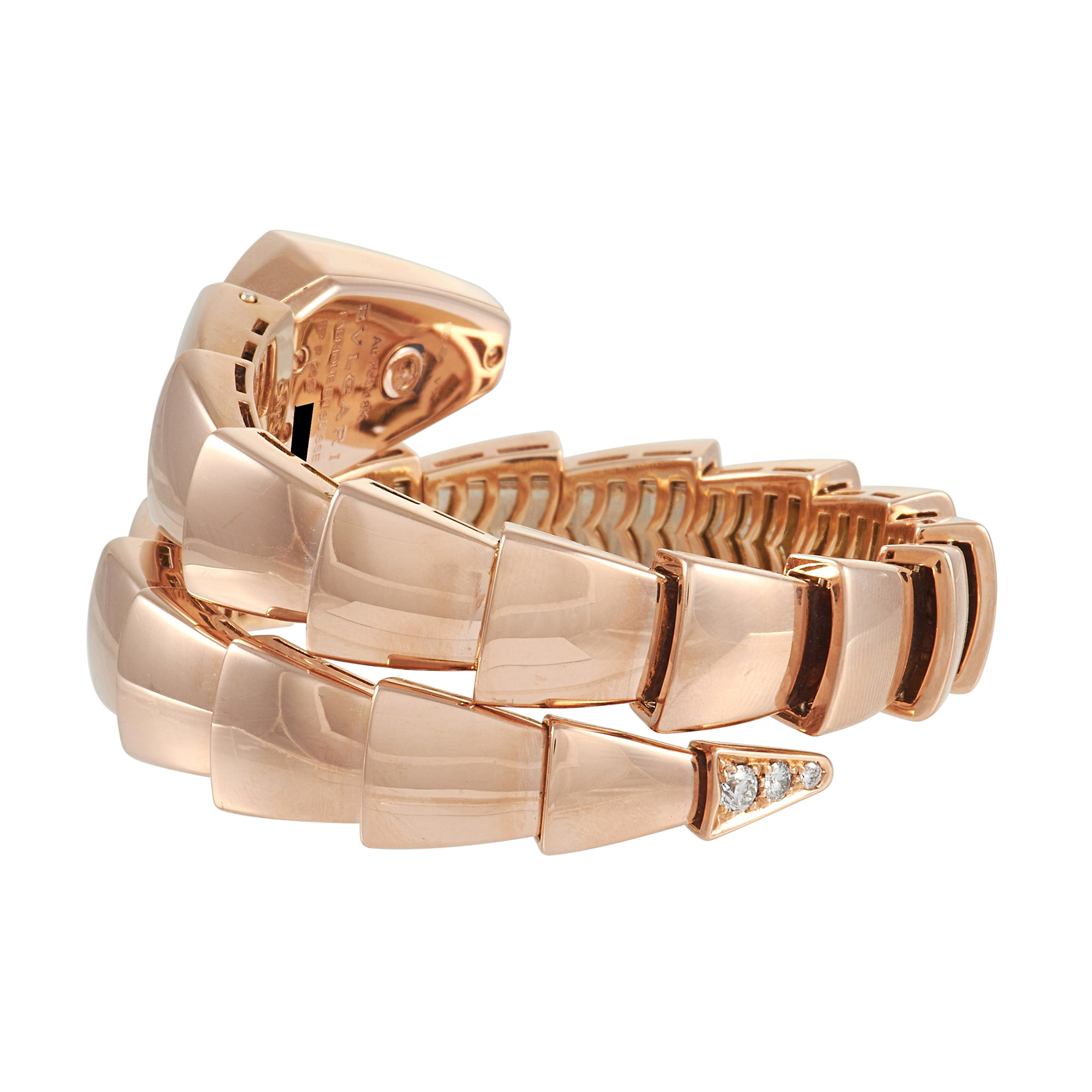 Bvlgari Serpenti Reference 101788, A Rose Gold Quartz Wristwatch