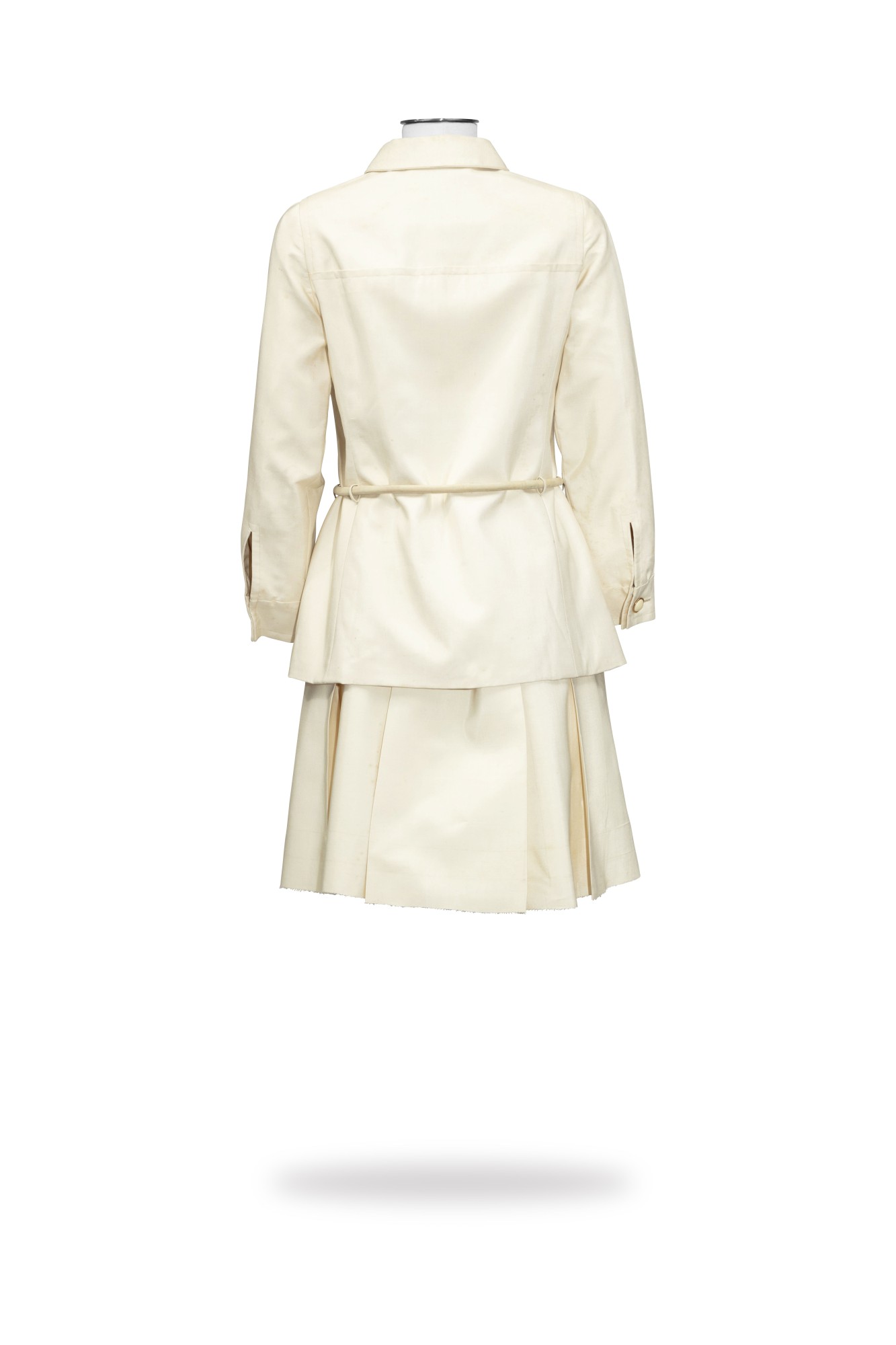 Veste Vintage Nina Ricci En Daim & Toile - Taille 36, Occasion Très Bon État