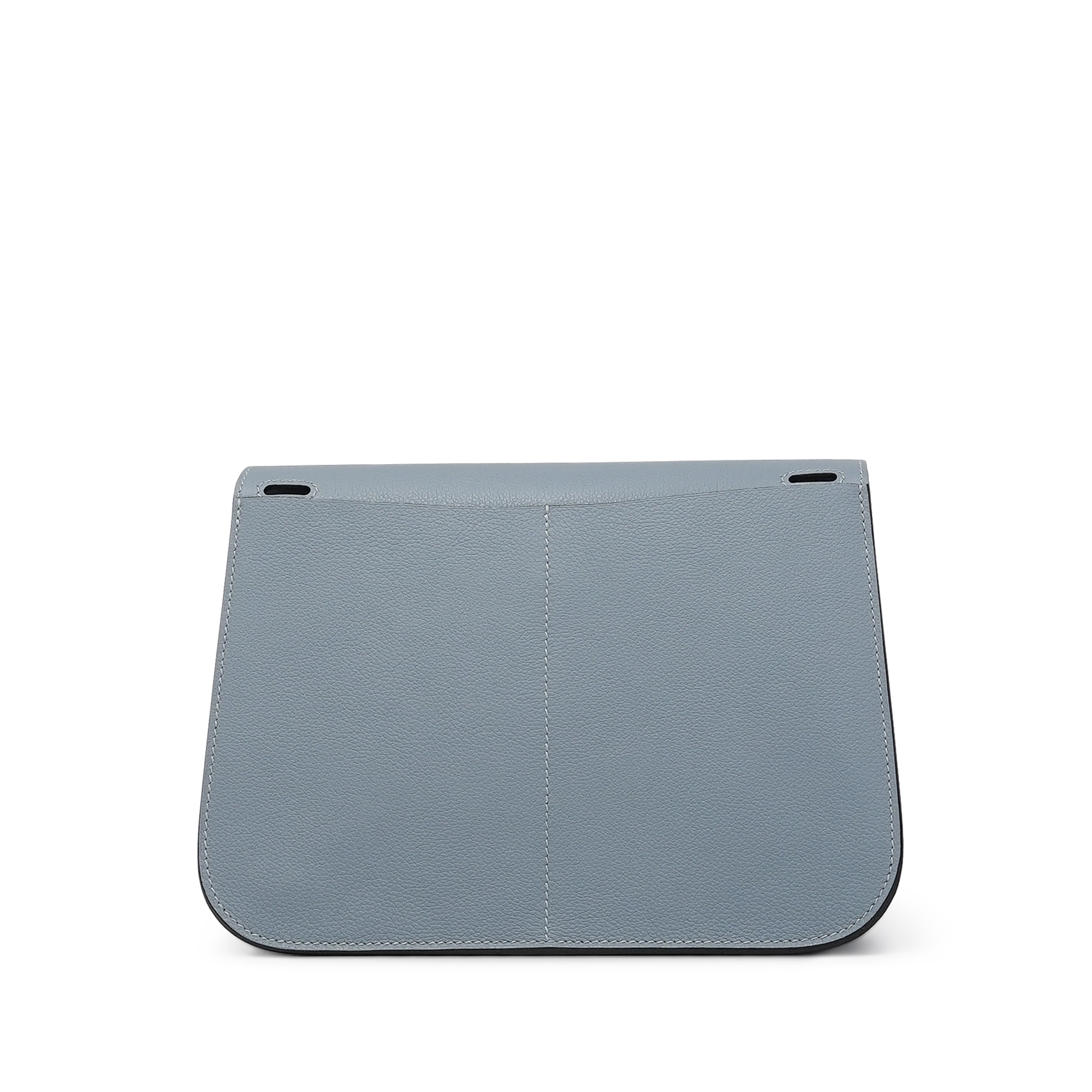 Hermès Bleu Lin Evercolor Halzan 25 Palladium Hardware, 2022