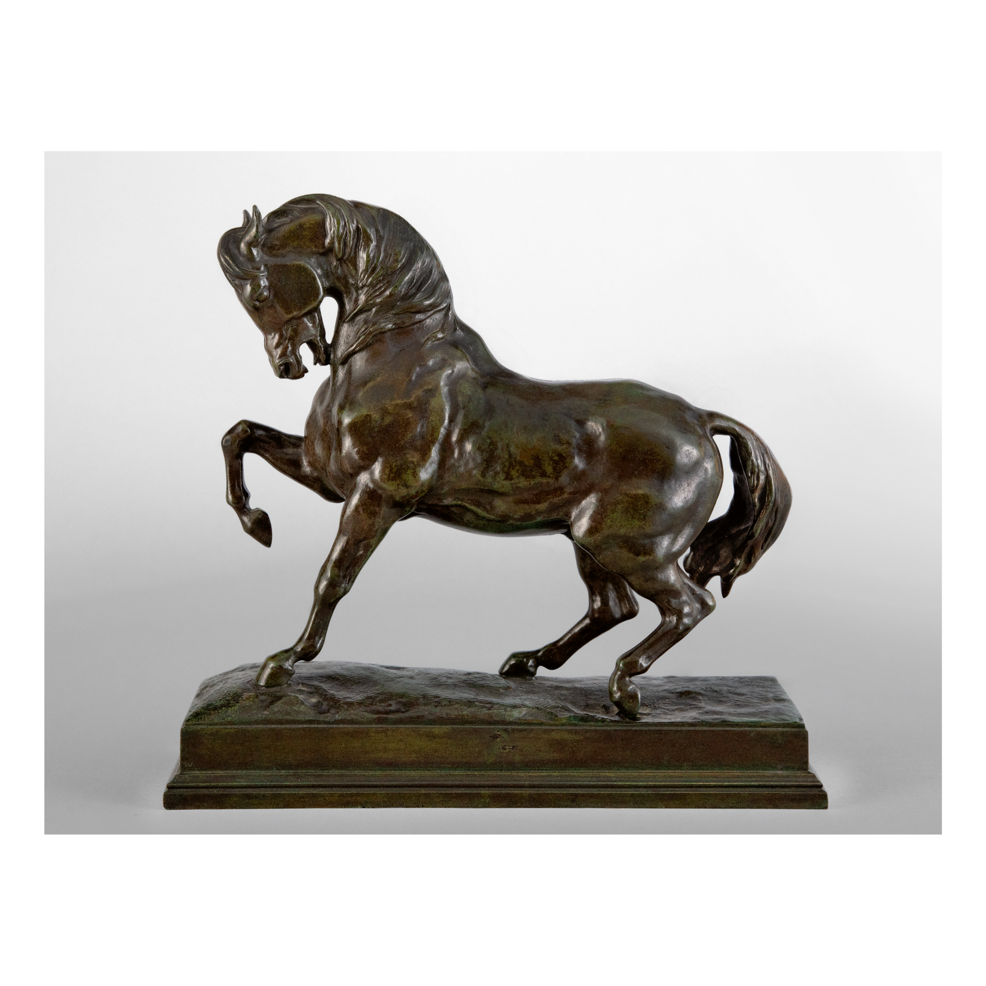 ANTOINELOUIS BARYE CHEVAL TURC NO. 2 (ANTÉRIEUR DROIT LEVÉ TERRASSE CARRÉE) (TURKISH HORSE NO