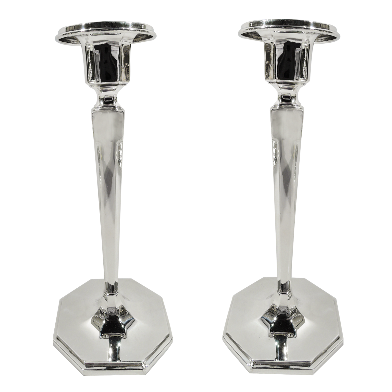 Durgin Vintage American Silver Candlesticks Available For Immediate