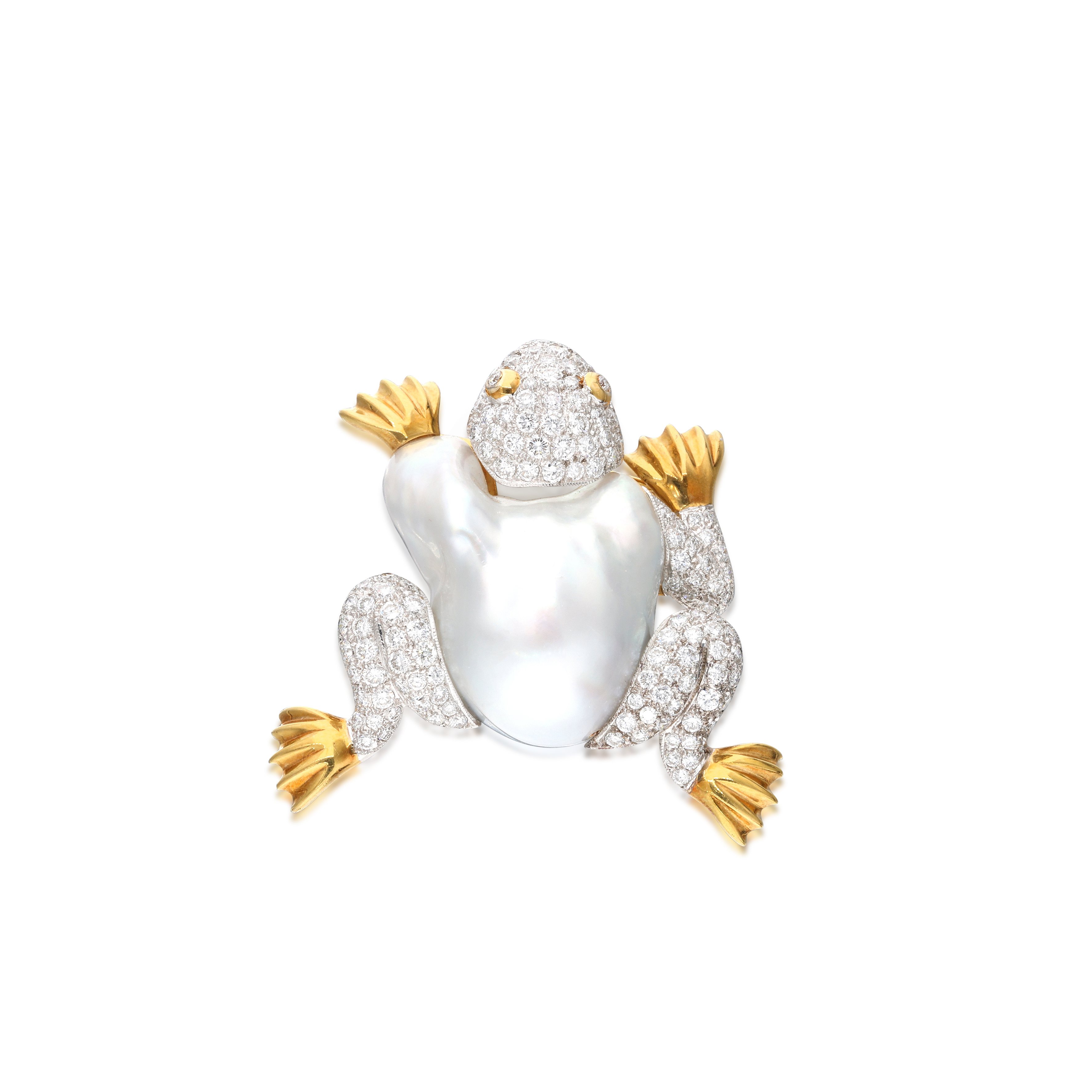Broche Grenouille Strass Cristal - Accessoire Fantaisie Pour Femmes - Marque Soul Breeze