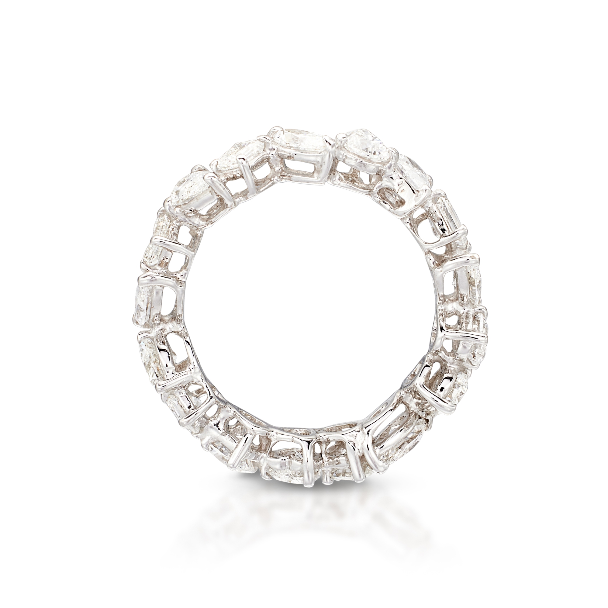 Dilys' White Gold And Mixed Cut Diamond Eternity Ring