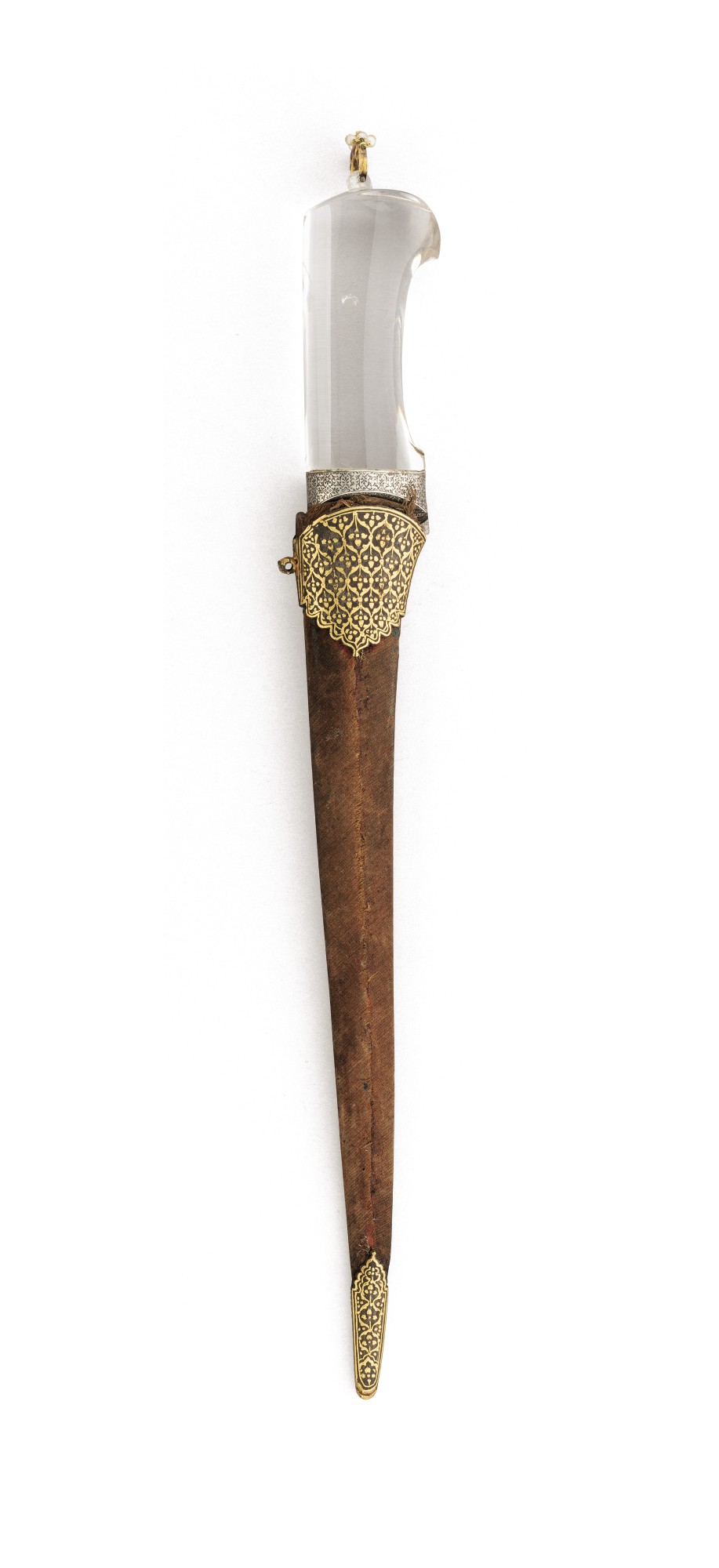 A rock crystal-hilted dagger (peshkabz) and scabbard, India, 18th ...