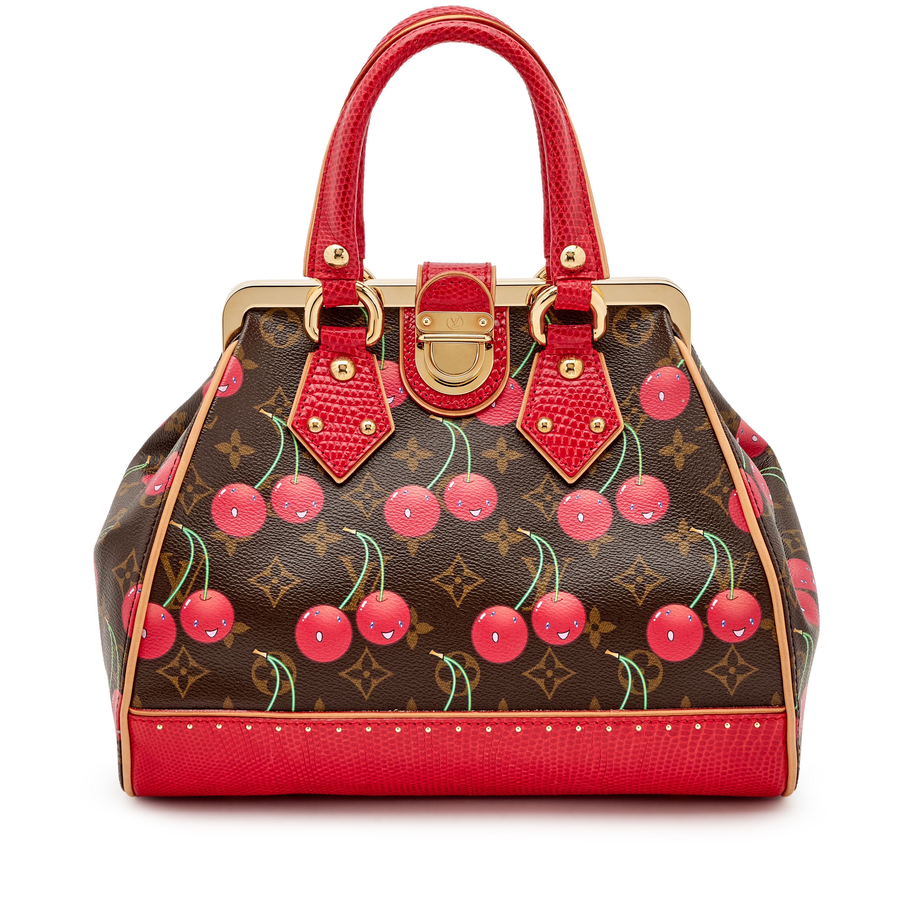 Louis Vuitton Takashi Murakami Red Lizard Cerises Monogram Canvas