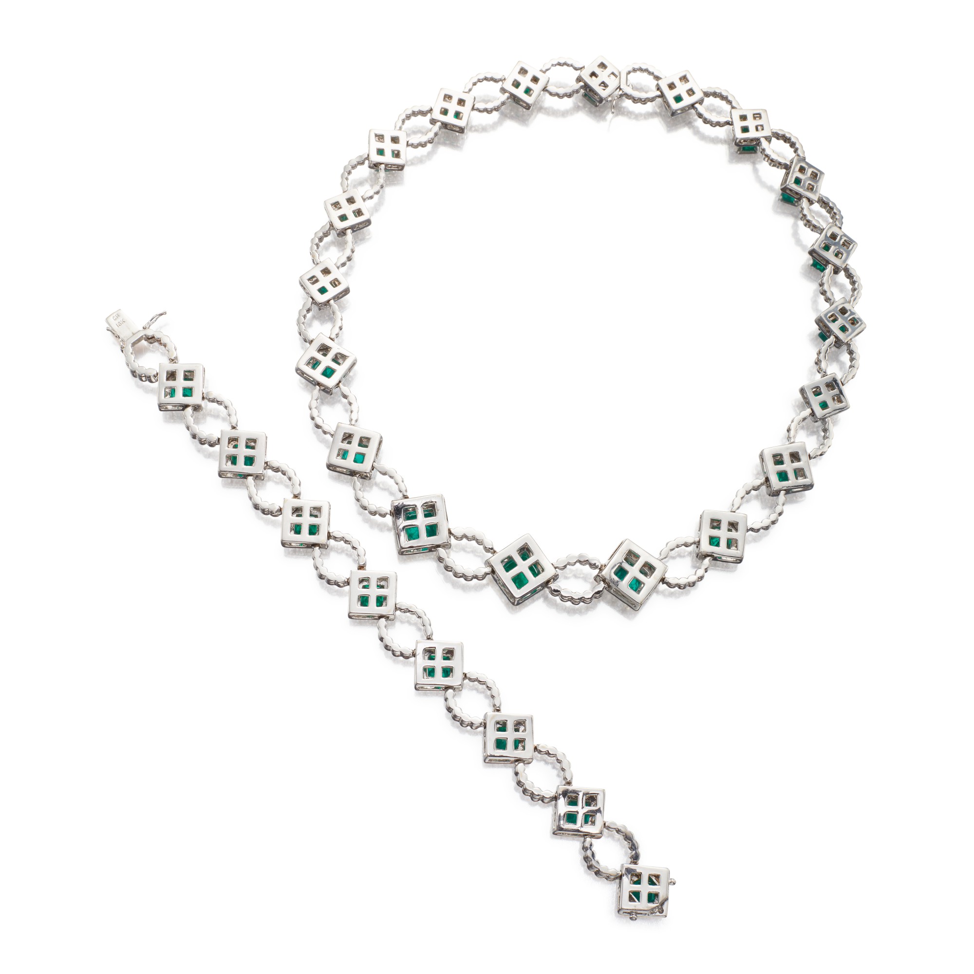 Emerald and Diamond Necklace and Bracelet Important Jewels Sotheby's