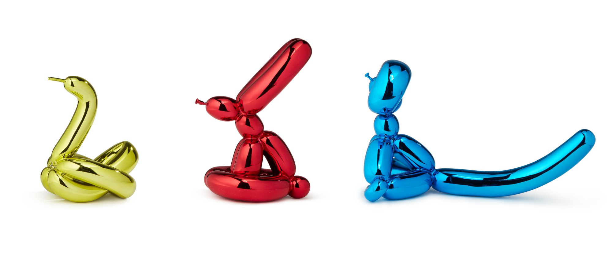 Balloon Rabbit (Red), Balloon Monkey (Blue), Balloon Swan (Yellow ...