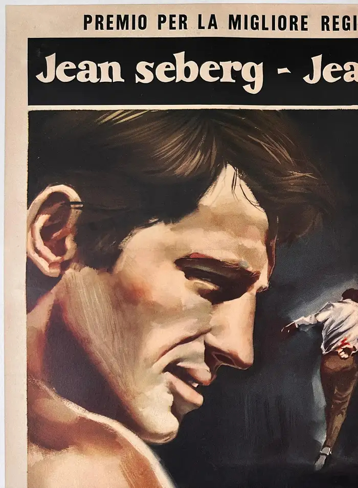 Sandro Simeoni Vintage Italian A Bout De Souffle Movie Poster