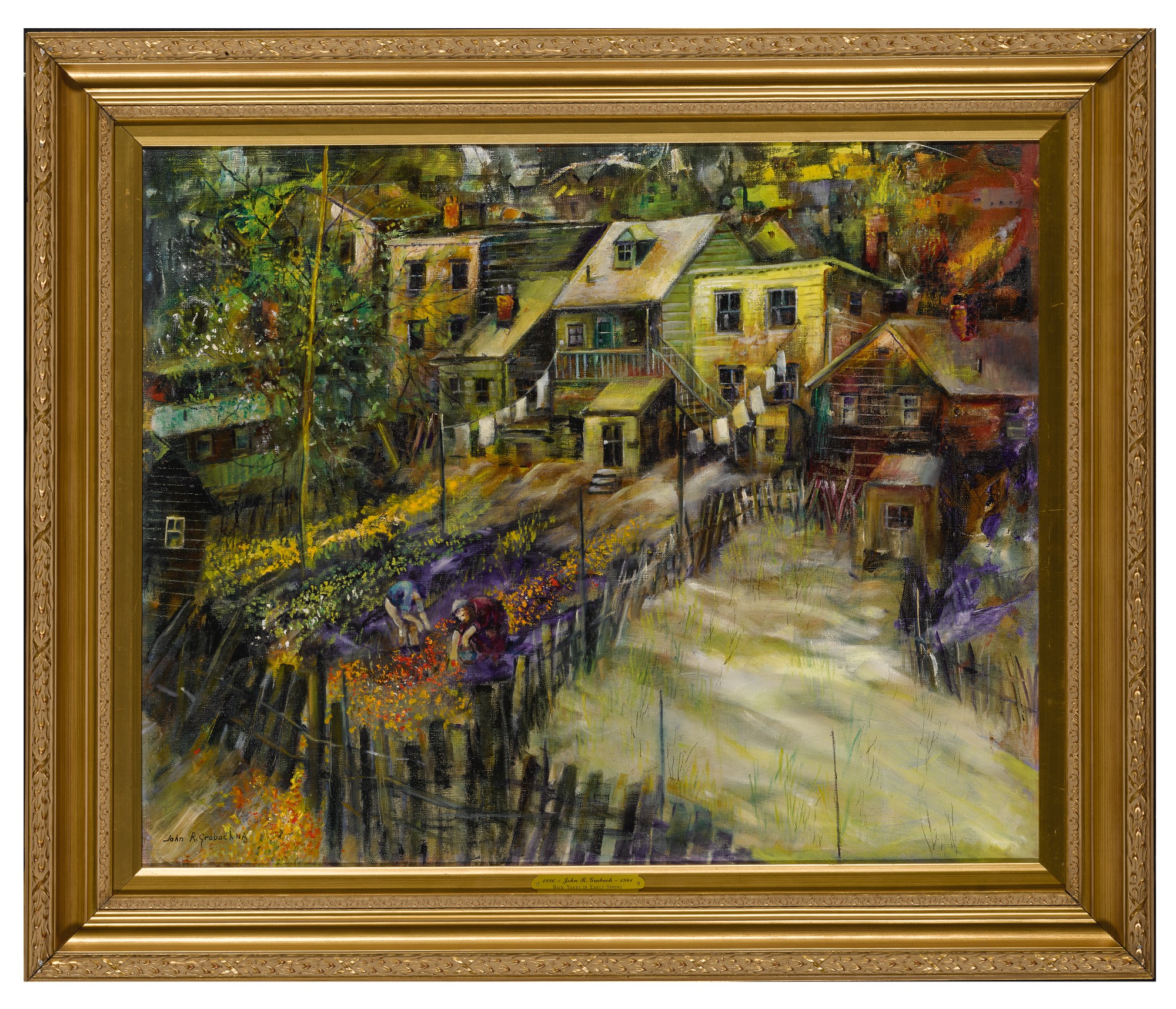 JOHN R. GRABACH | BACKYARD SPRING | American Art | 2020 | Sotheby's