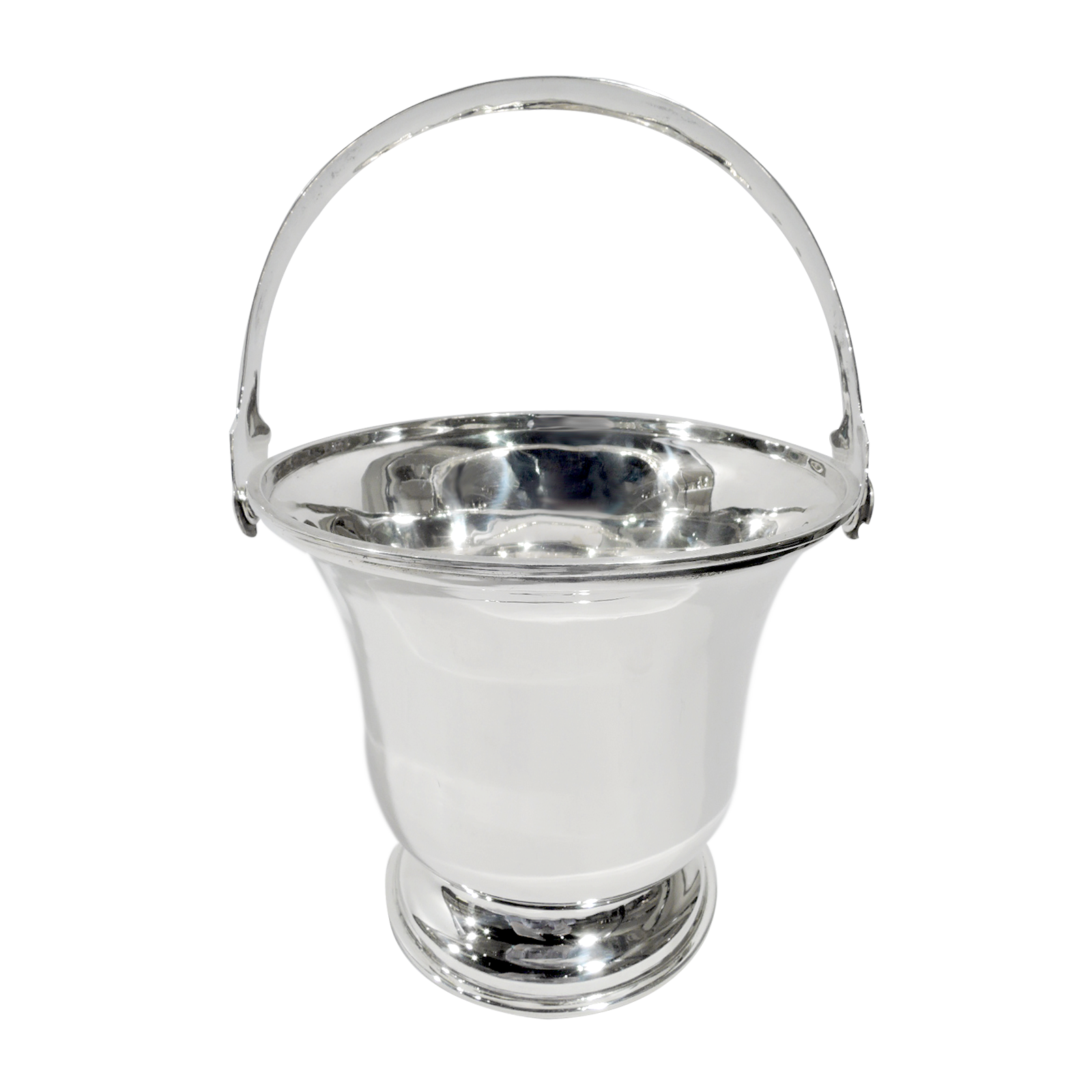 Vintage Mexican Silver Handled Ice Bucket Available For Immediate Sale