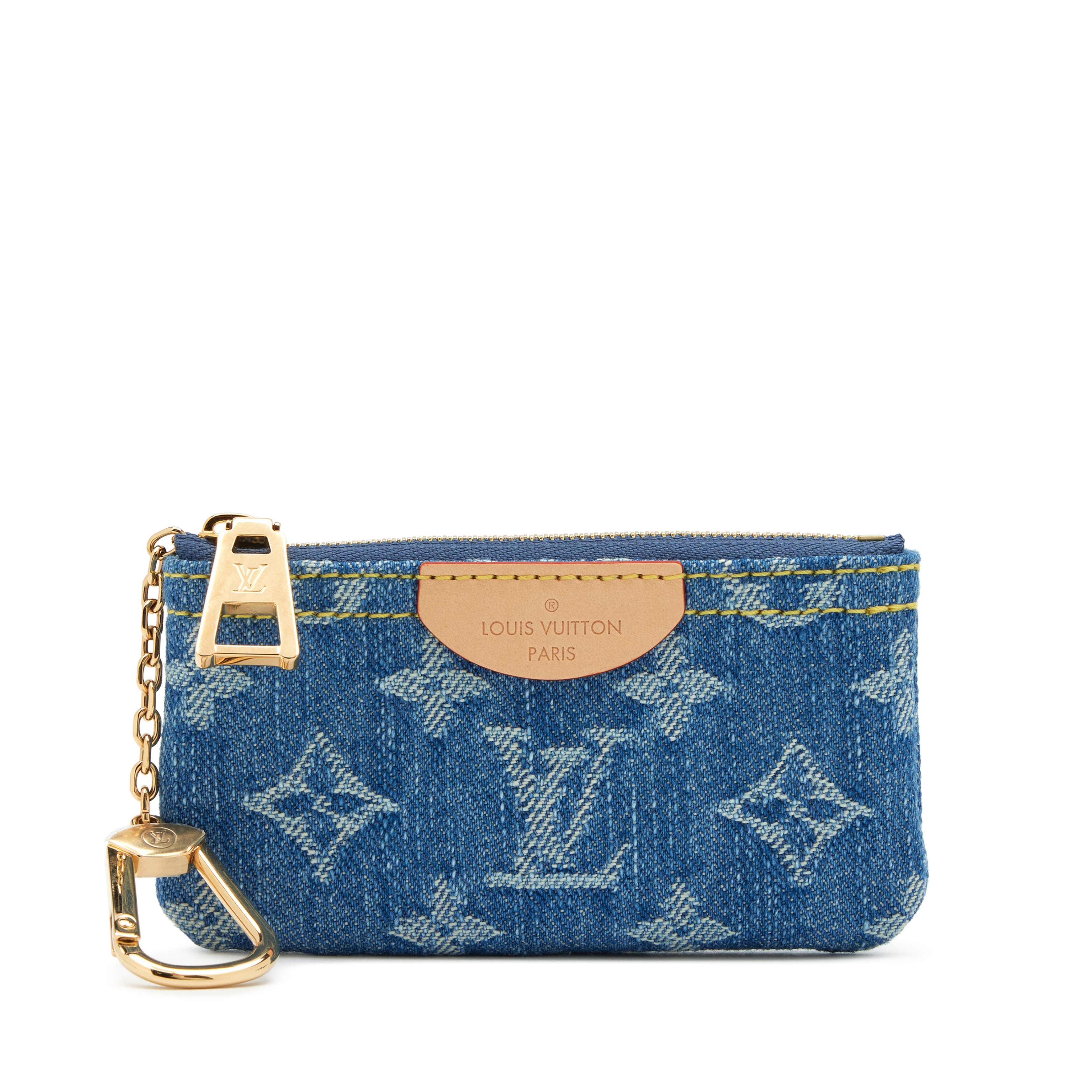 LOUIS VUITTON デニムキーケース LV x TM Key Pouch Monogram Denim - Women - Small Leather