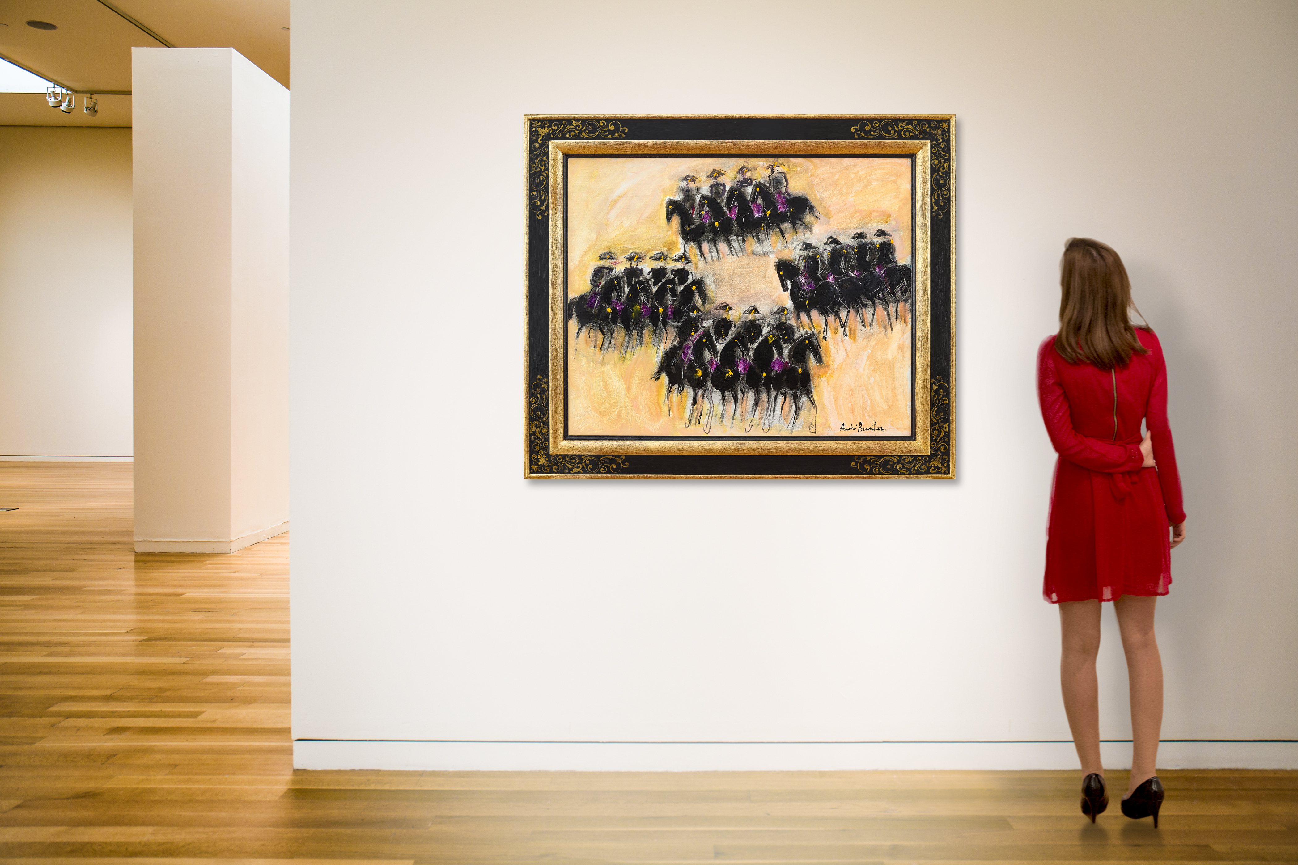 André Brasilier Les Ailes Du Moulin (Cadre Noir) Available For