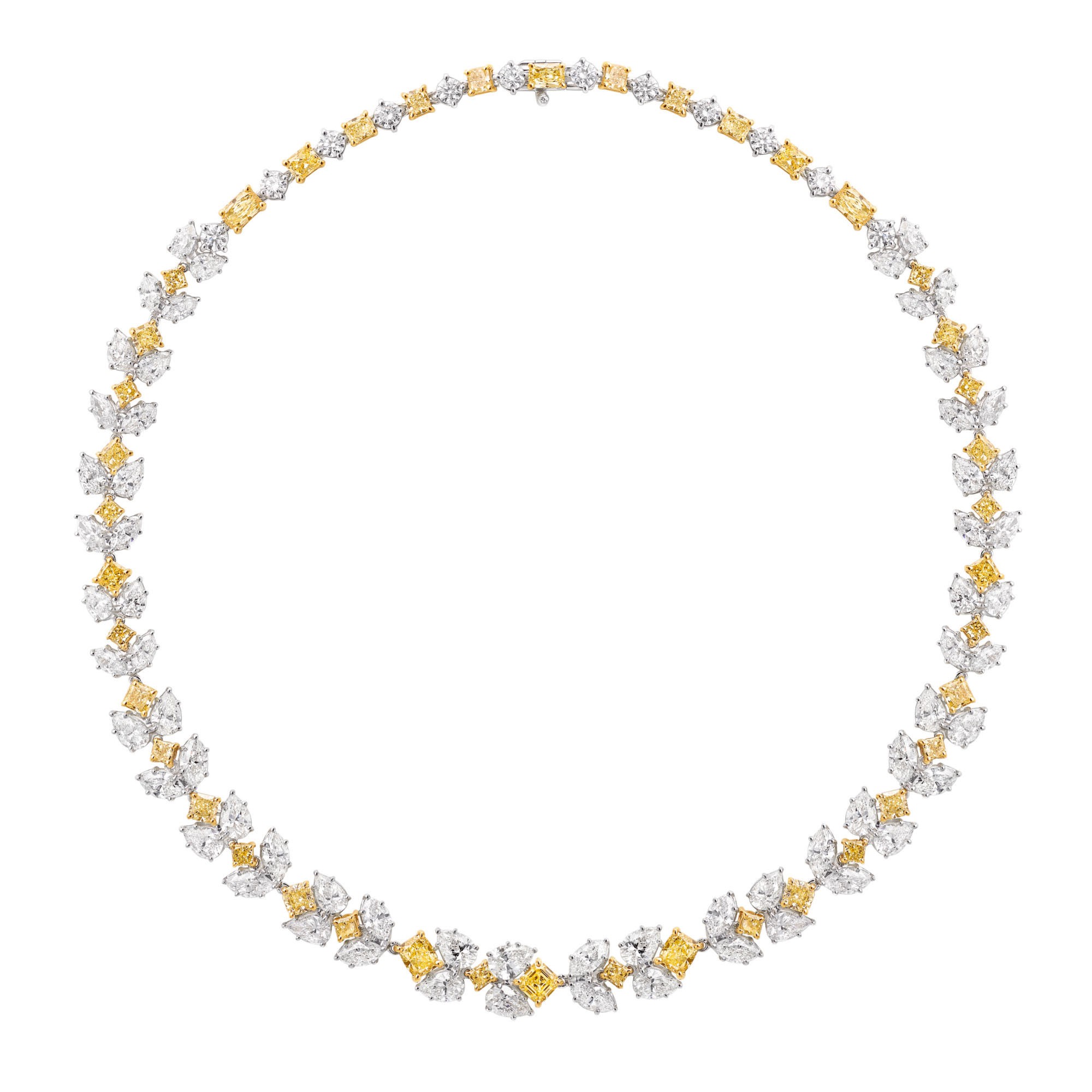 Graff Colored Diamond and Diamond Necklace Magnificent Jewels