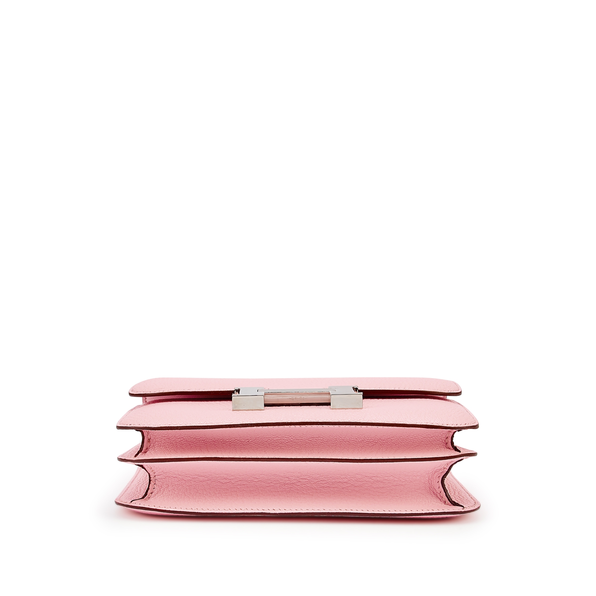 CONSTANCE 18 LIGHT PINK CHEVRE SILVER HARDWARE
