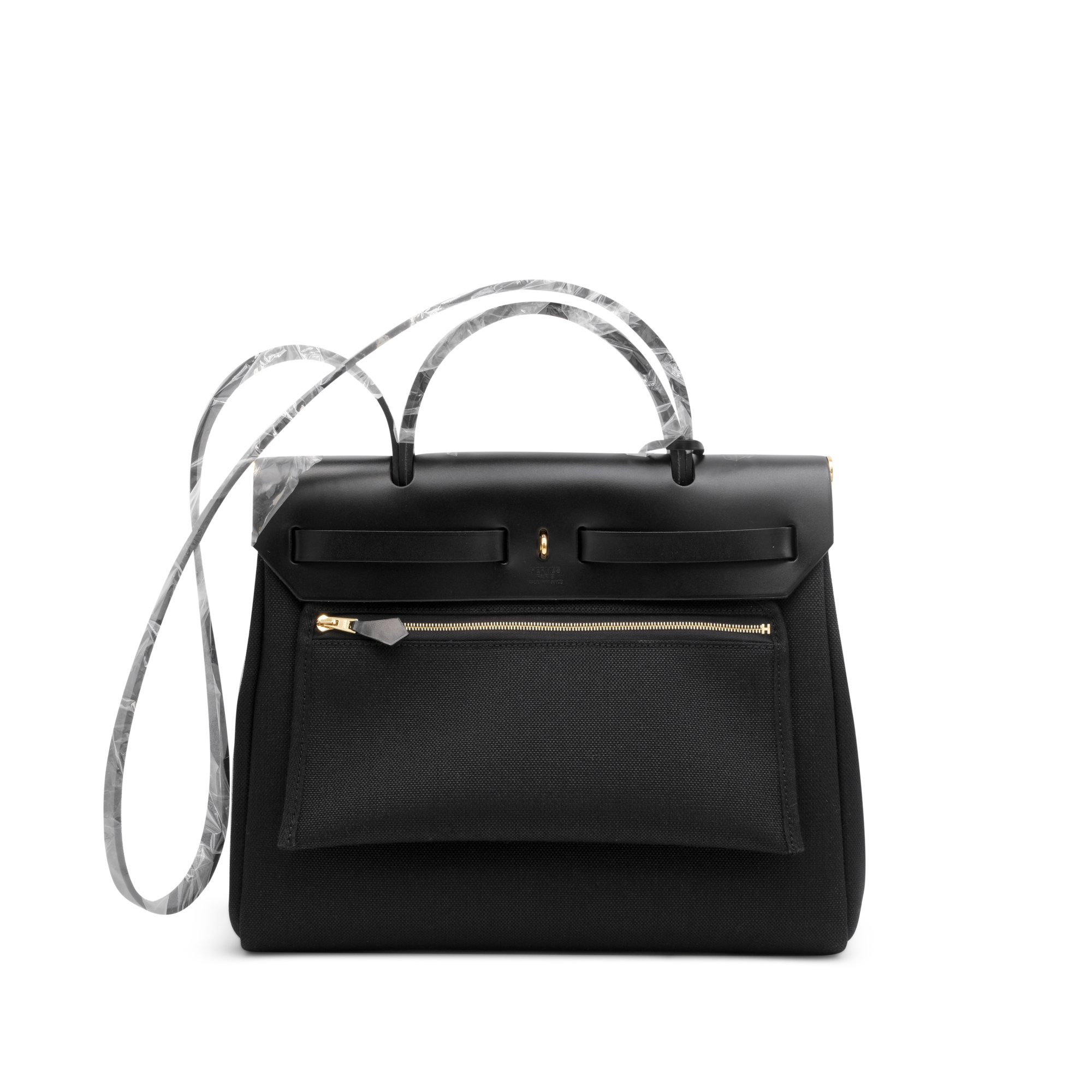 HERMES ゴールド ブラック バングル