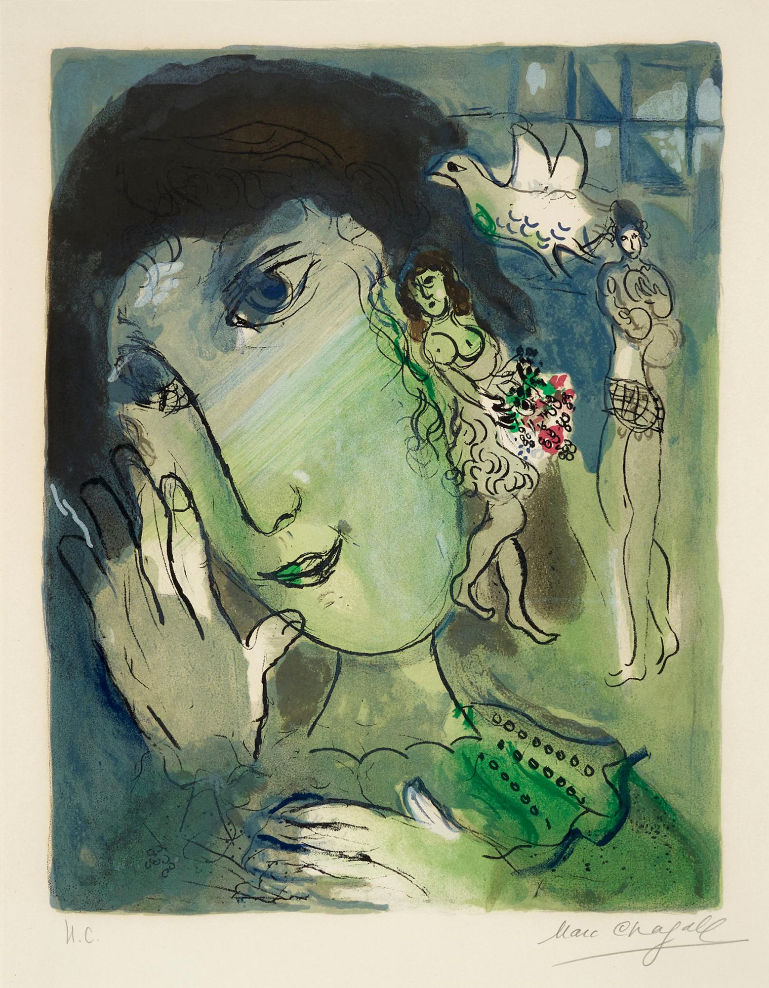 MARC CHAGALL | LE POÈTE (M. 442) | Marc Chagall’s Colourful Reverie ...