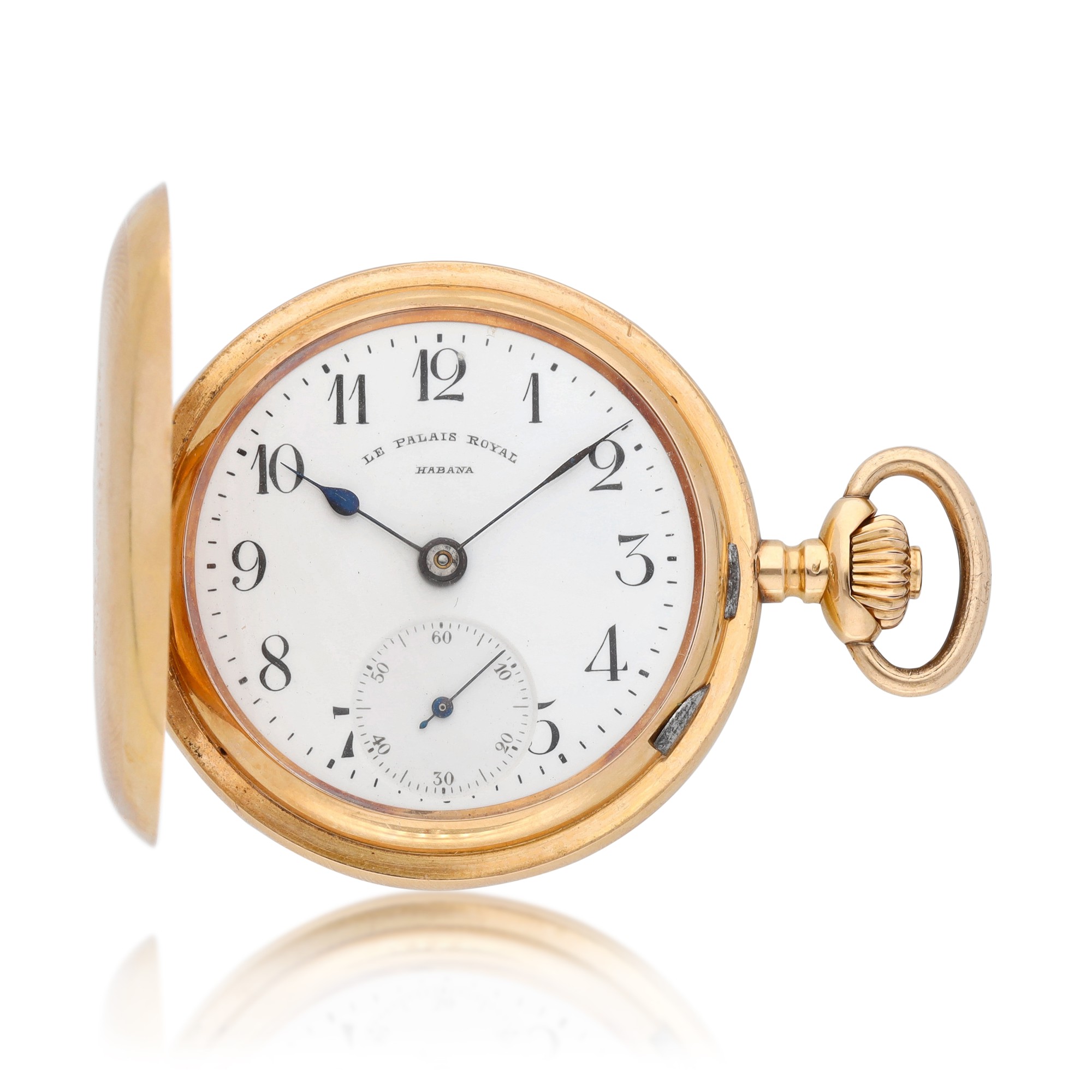 Montre De Poche Suisse Palais Royal Habana Niello - Boîtier Rose - Mécanique Manuelle - Occasion Excellente état