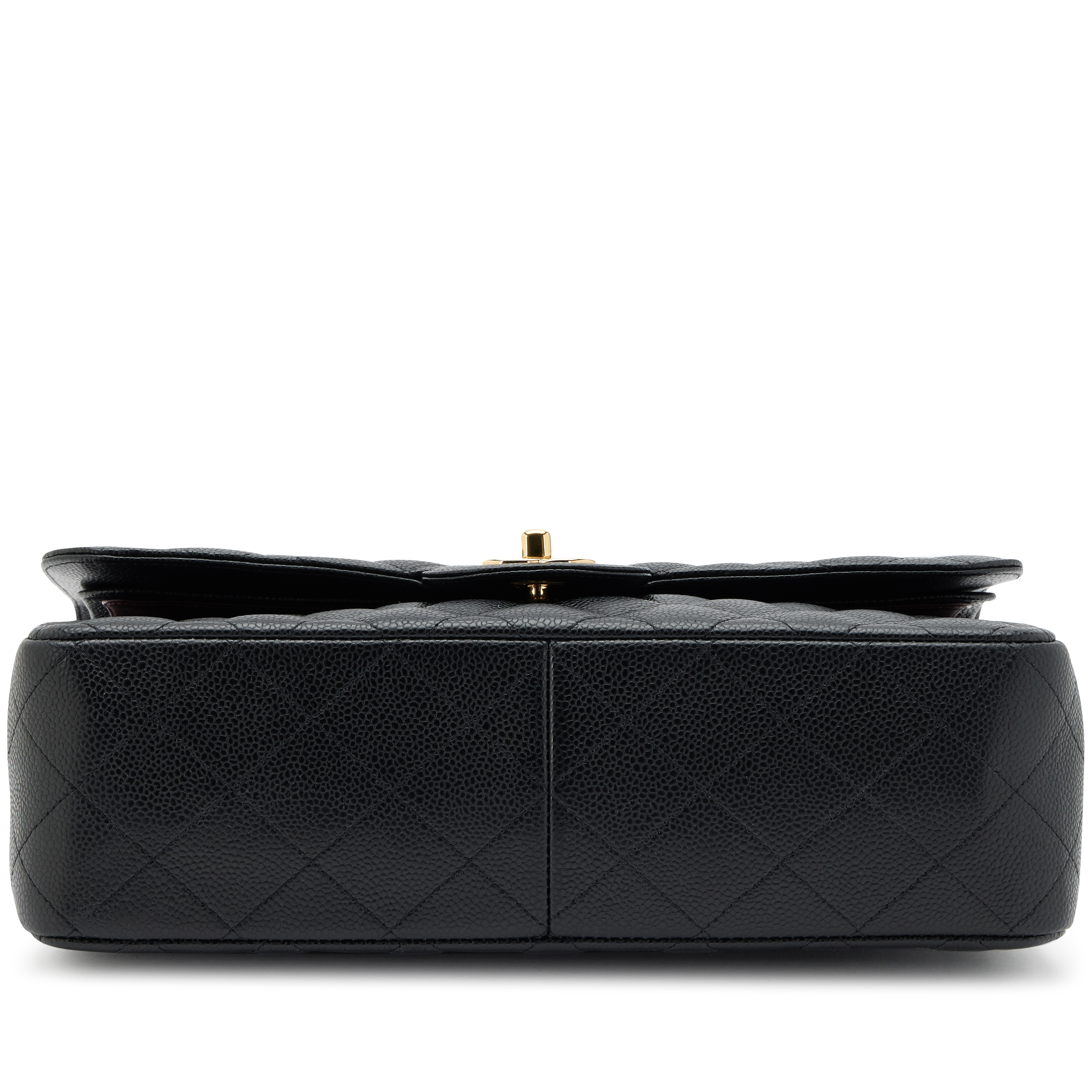 Black Quilted Caviar Jumbo Classic Double Flap Bag Gold Hardware, 2016-2017 - Image 5
