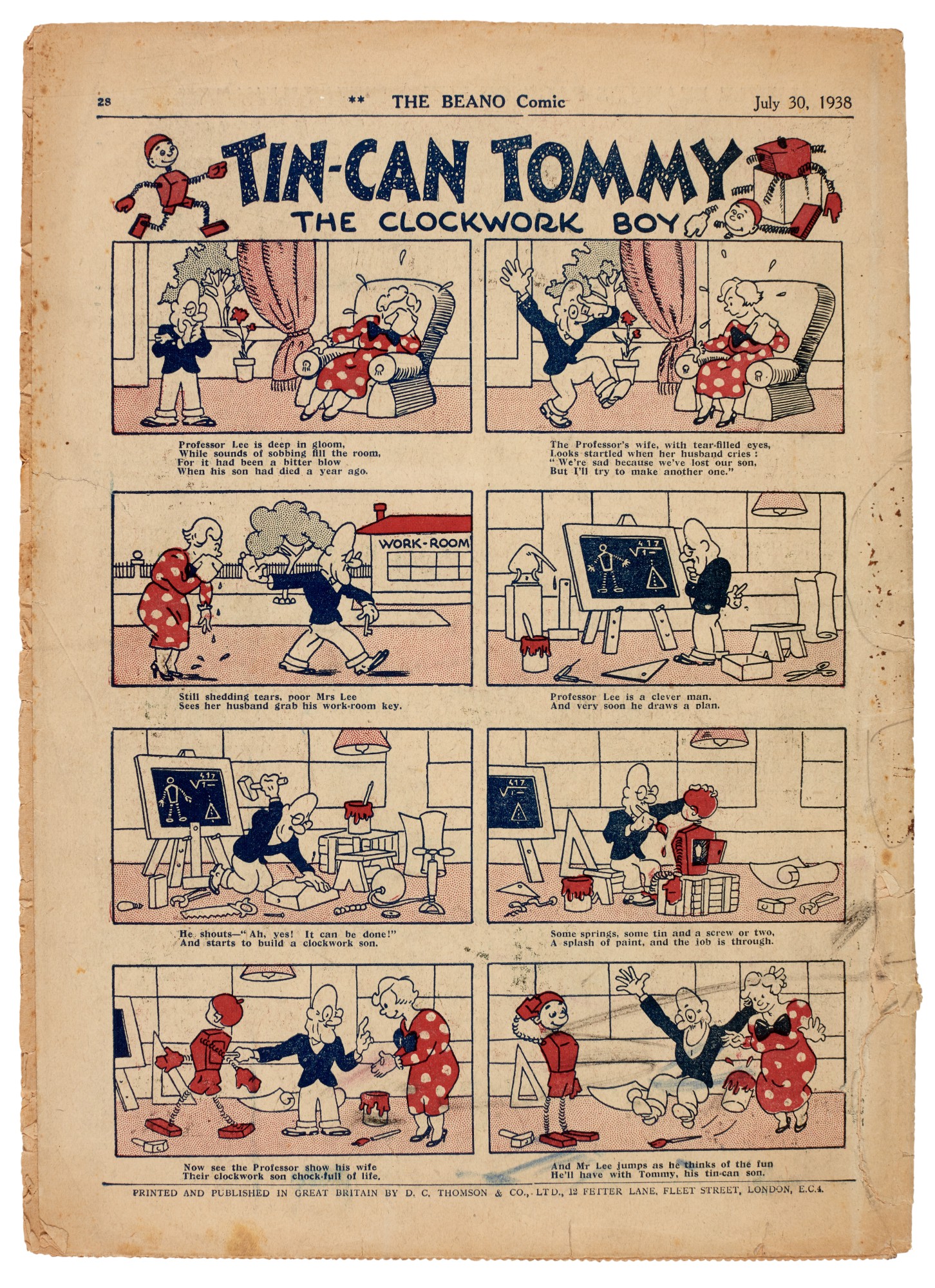 The Beano, No. 1, July 30 1938 Books and Manuscripts 19th and 20th