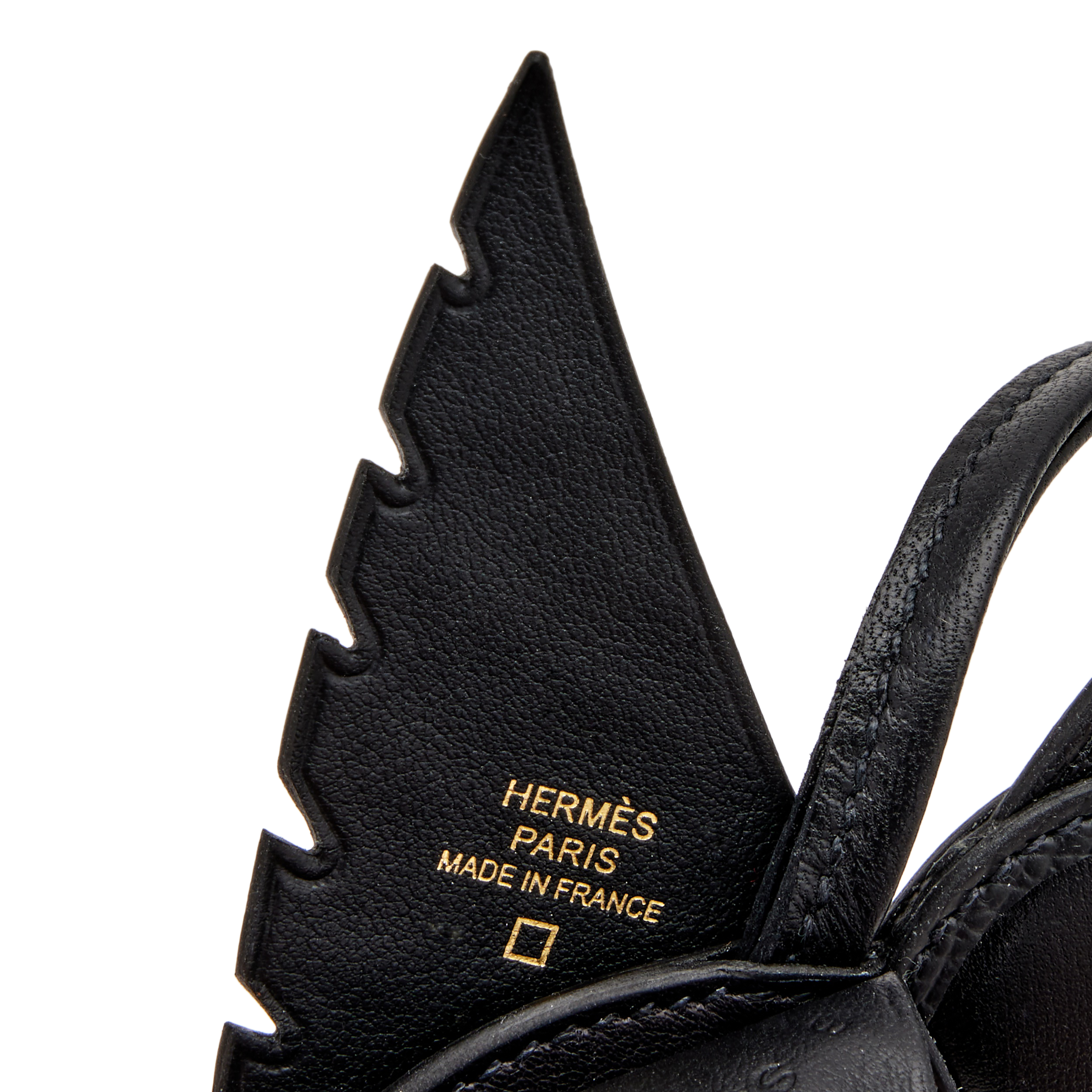 Hermès Black Alligator Birdy Charm Gold Hardware, 2023