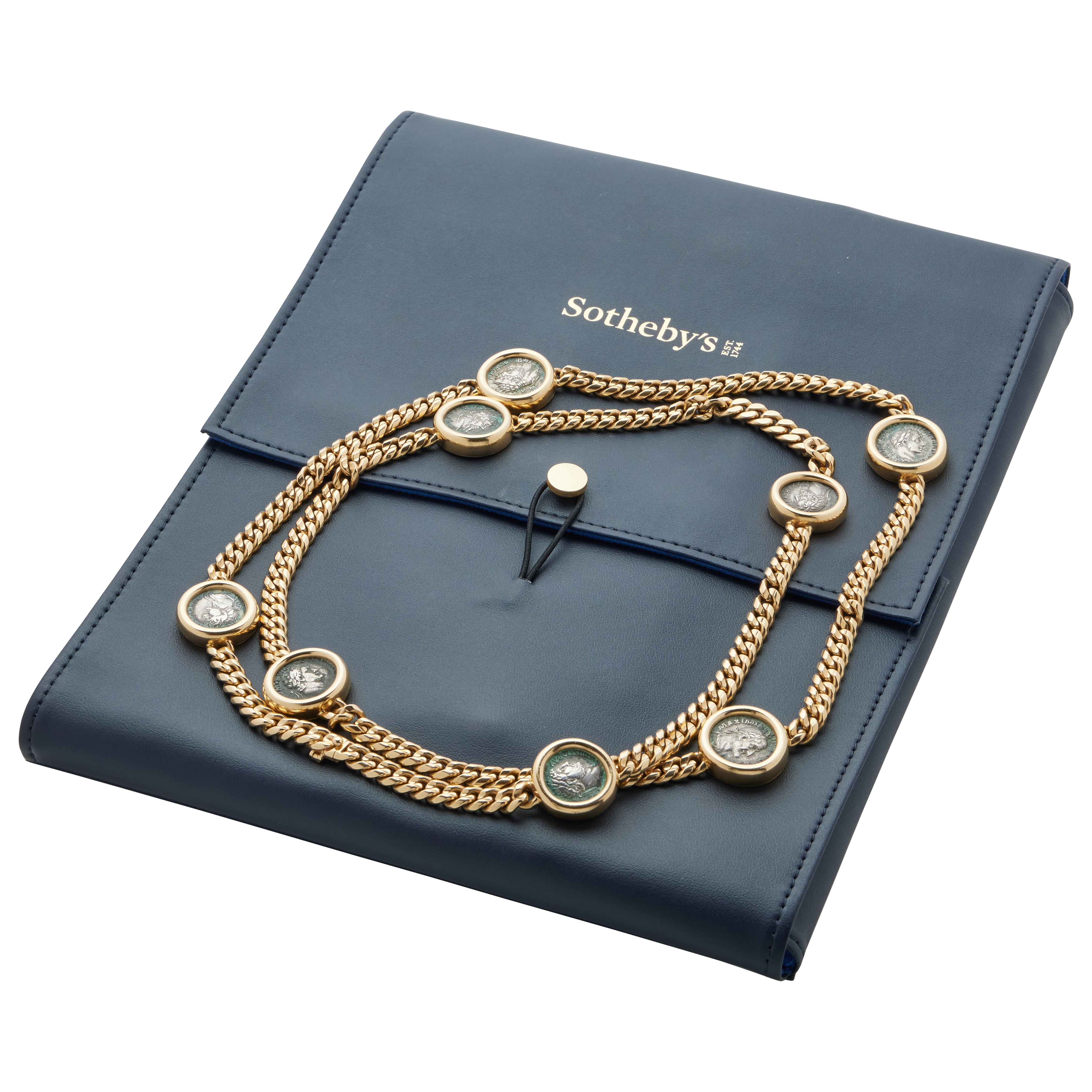 Bvlgari Vintage Vintage Gold And 8 Ancient Coin Monete Necklace