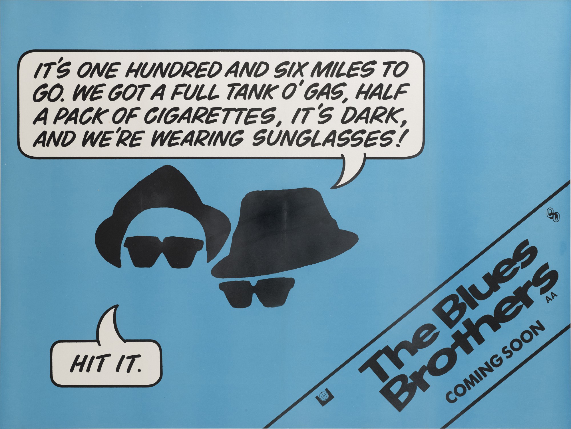 Enseigne Murale Métal The Blues Brothers - Style Vintage Années 80, Dimensions 8 X 12 Pouces