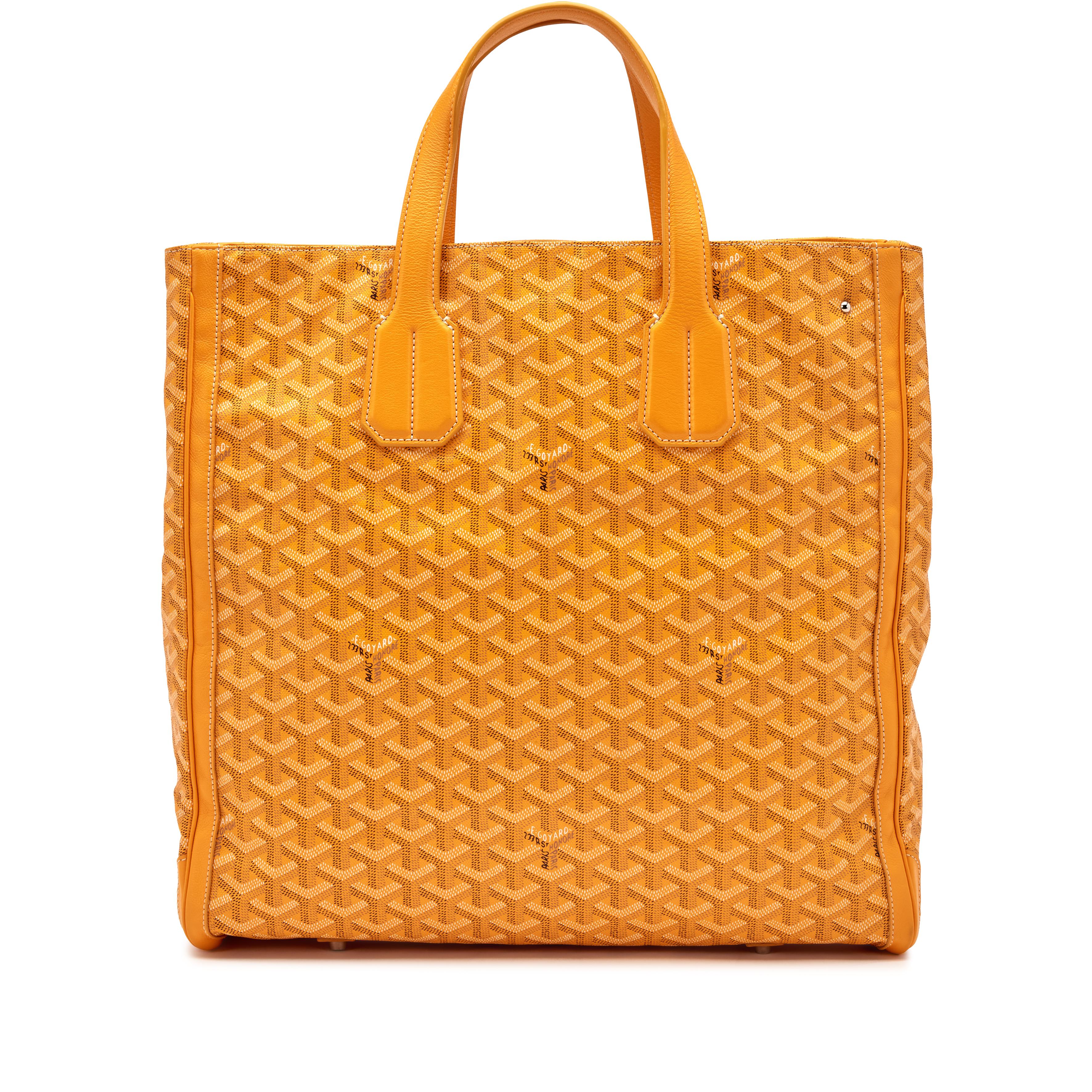 Goyard Yellow Goyardine Canvas And Chevroches Calfskin Voltaire