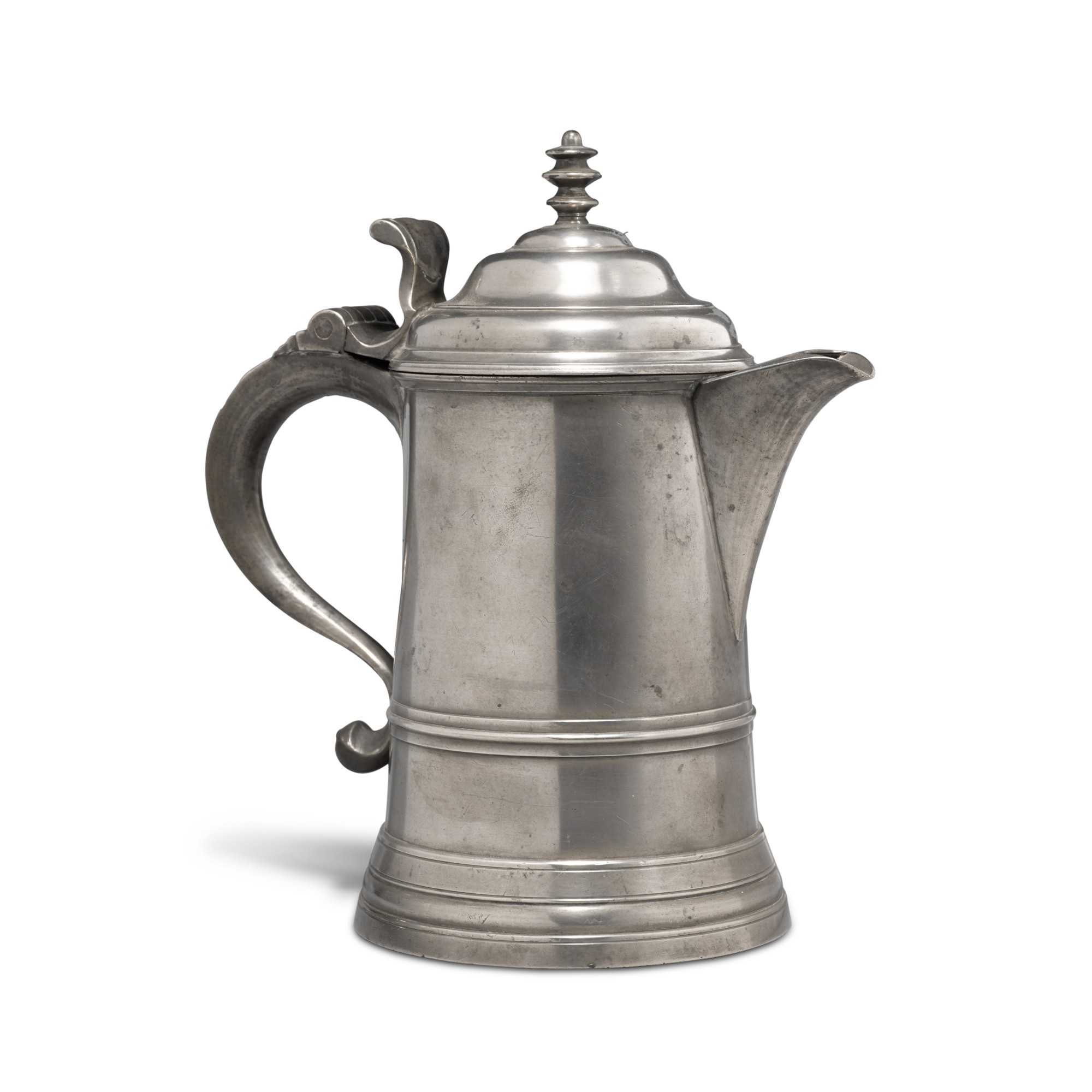 American Pewter Syrup Jug, Thomas Danforth Boardman and Sherman