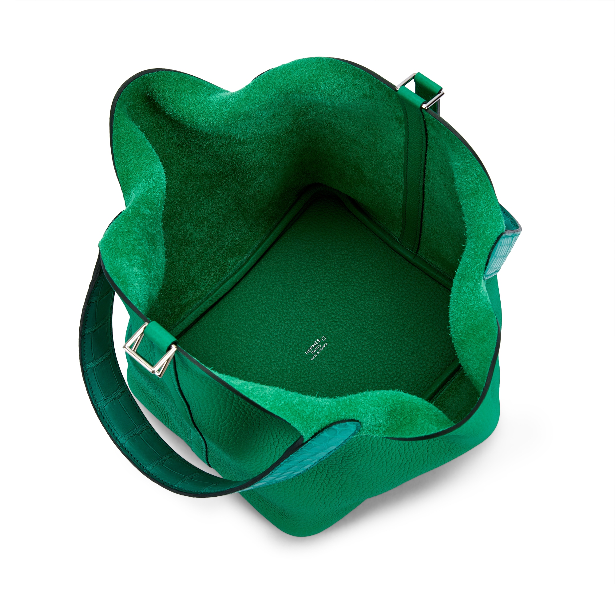 Hermès Limited Edition Menthe And Vert Jade Clemence And Matte