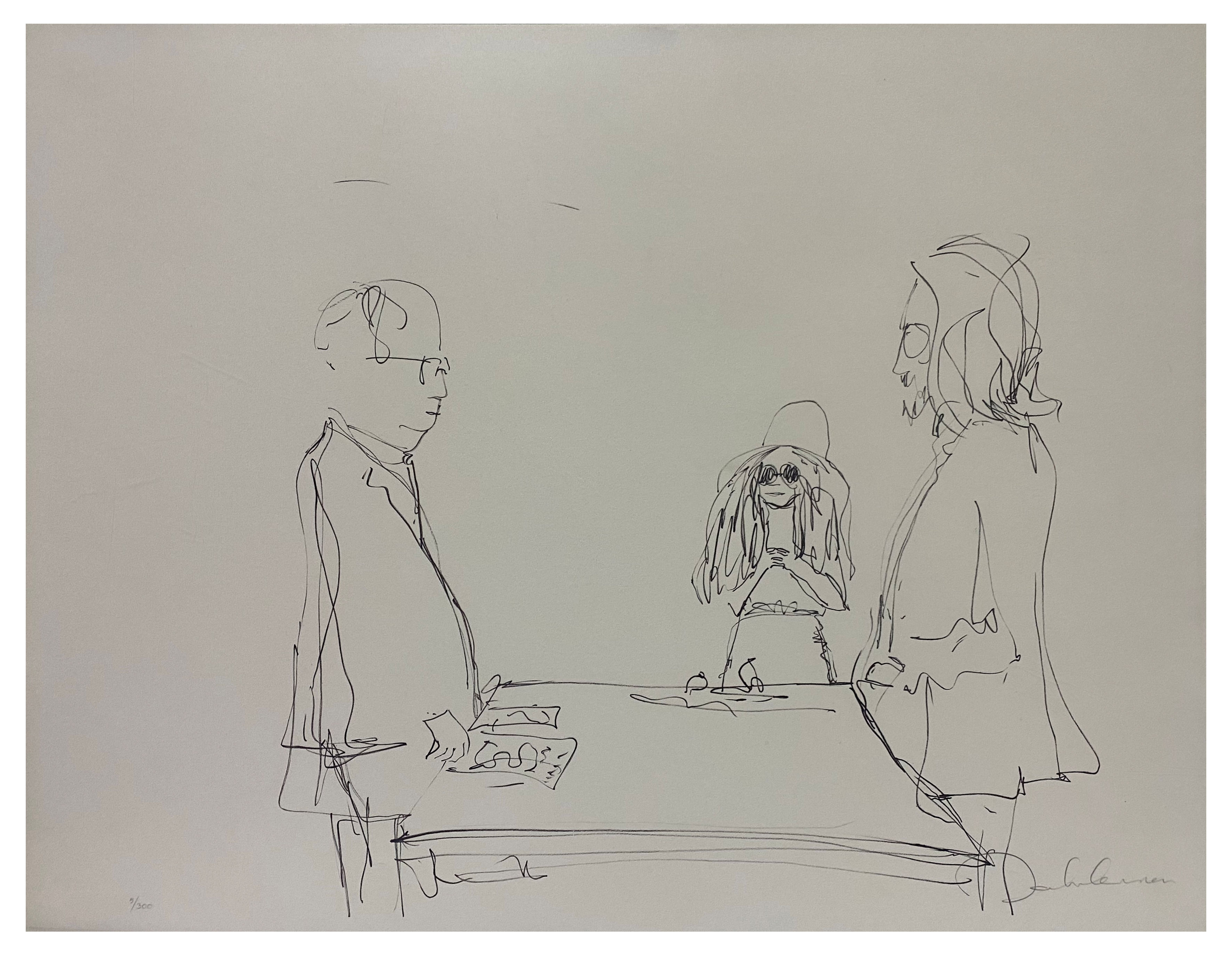 ジョンレノンイラストBAG ONE John Lennon Signed Original Lithograph 