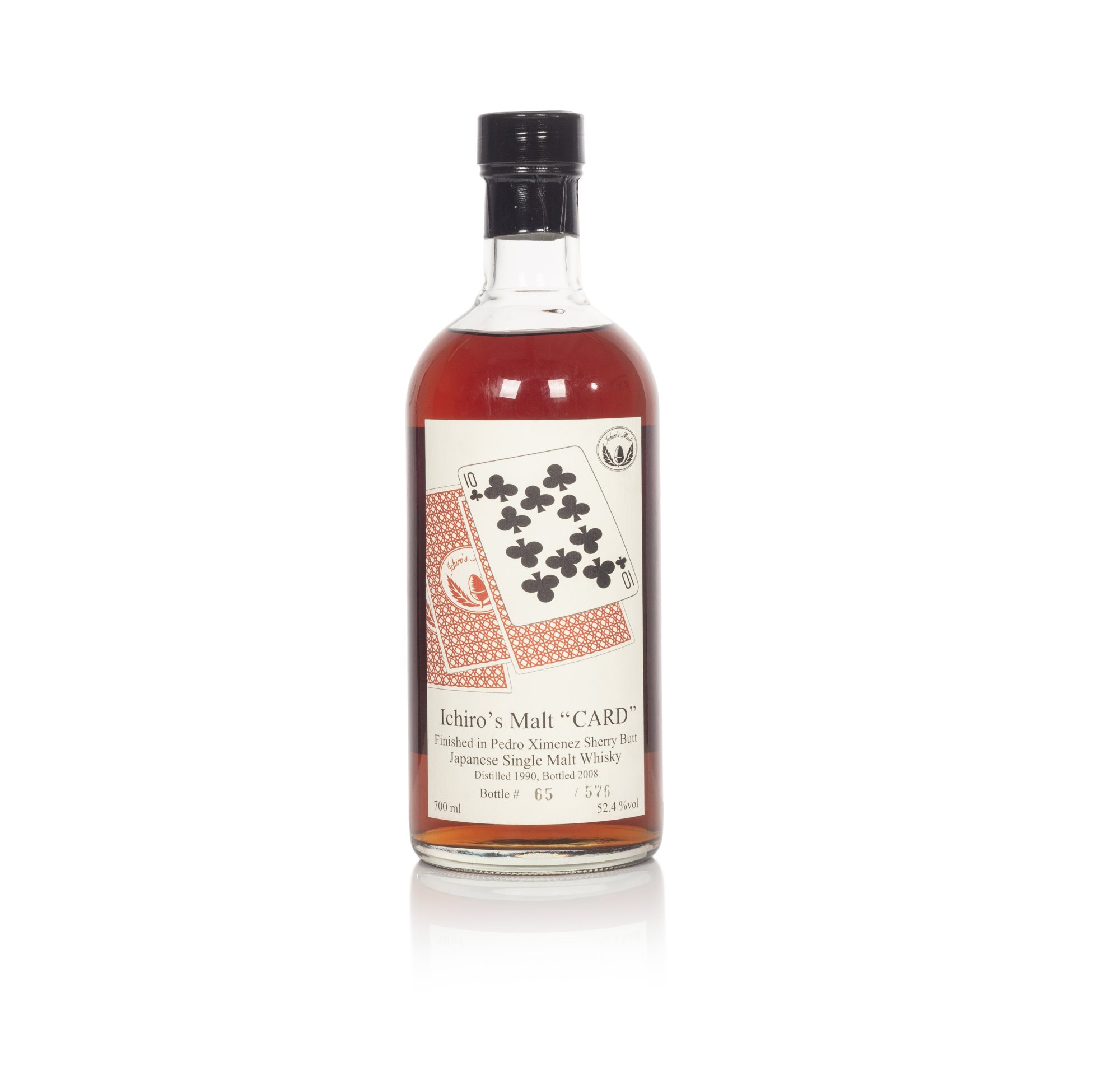 Hanyu Ichiro's Malt Card Series 10 Of Clubs 52.4 abv 1990 (1 BT70 