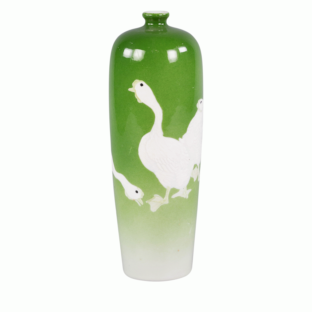 Antique Japanese Meiji Porcelain Vase Available For Immediate Sale At