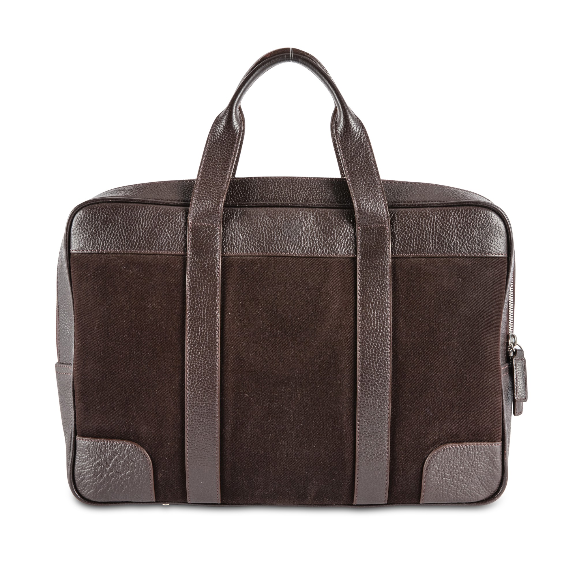 A brown faux leather and fabric laptop bag Fine Watches 2021 Sotheby's