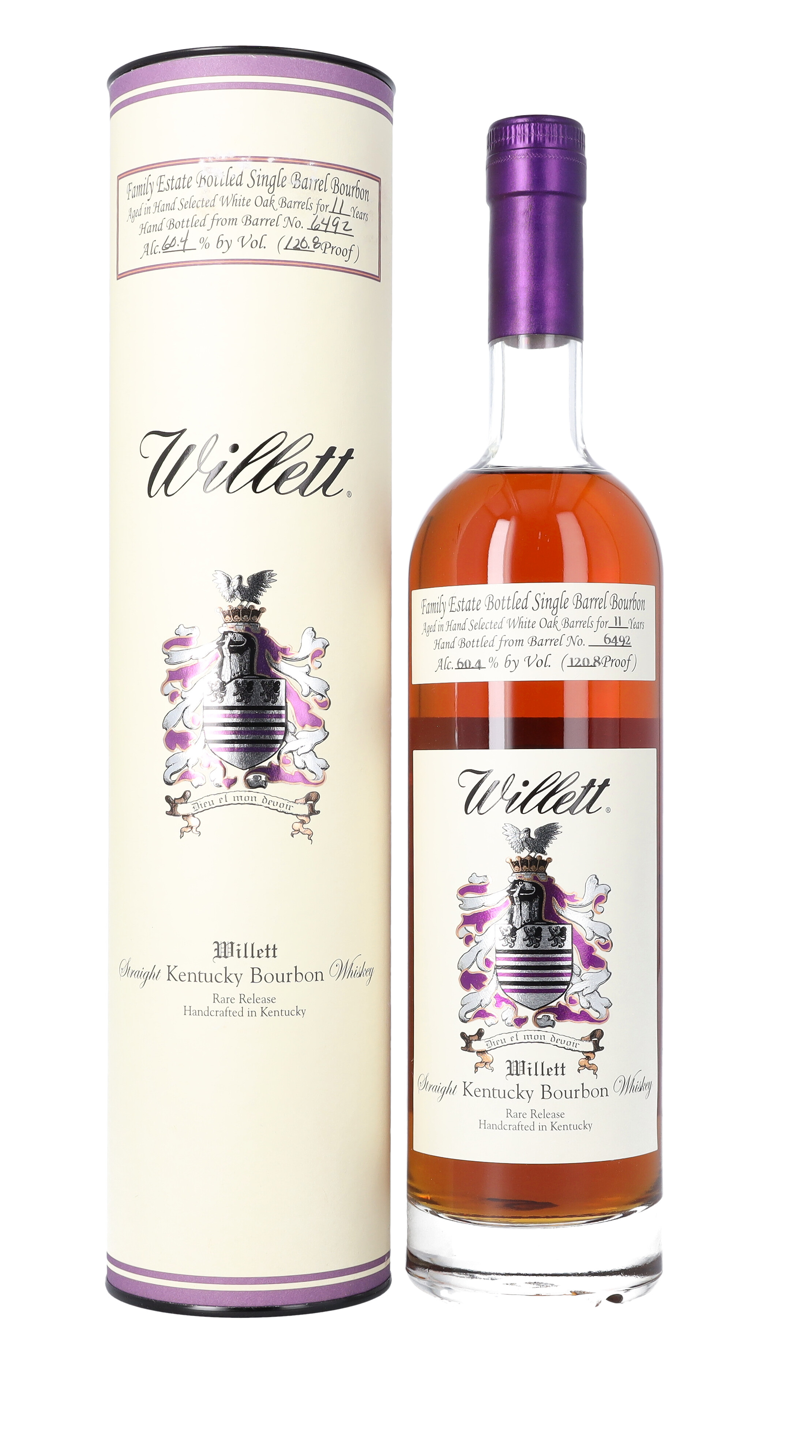 Willett Family Estate Single Barrel Bourbon 11 Year Old 120.8 proof NV (1 BT75) Bourbon & Rye