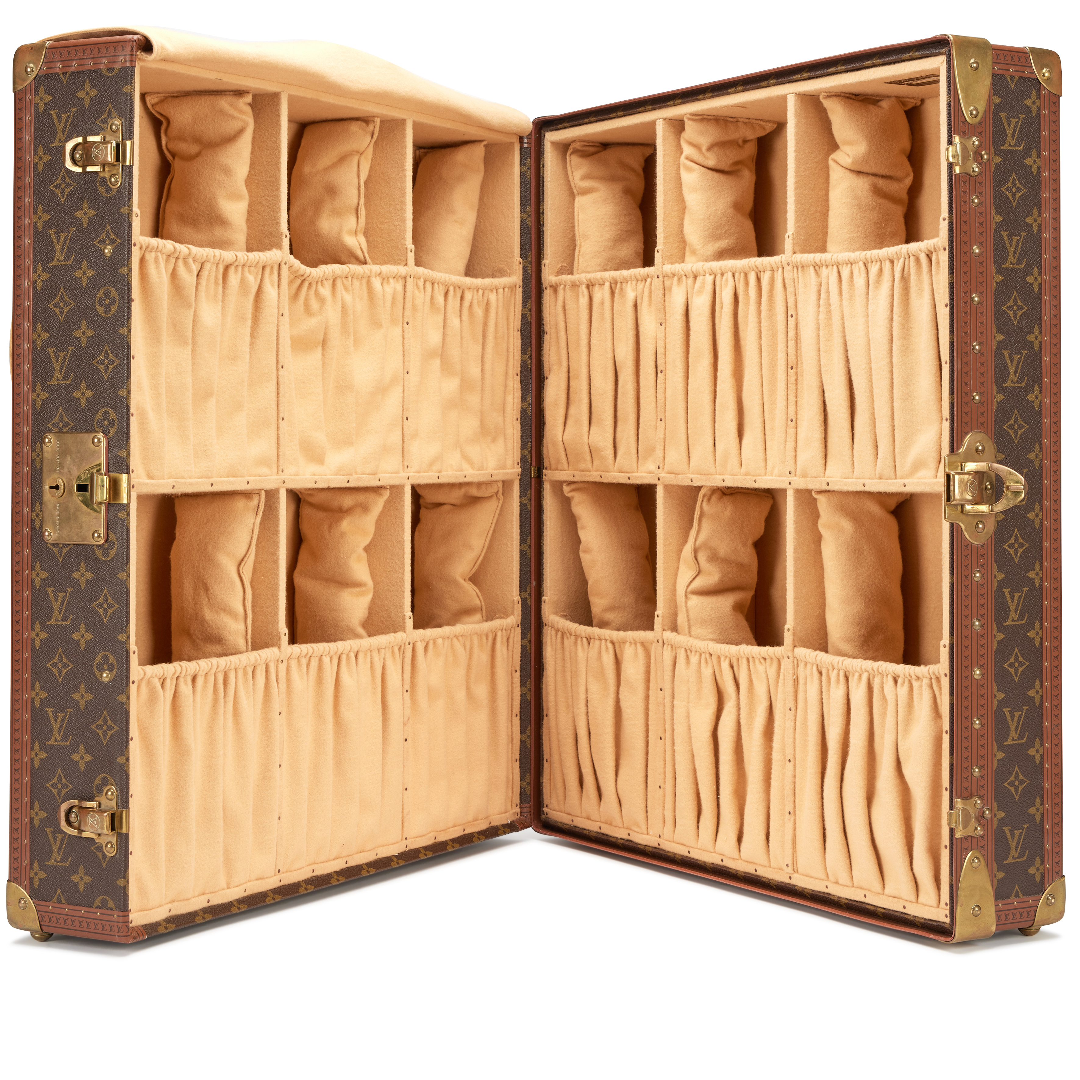 Louis Vuitton Vintage Vintage Monogram Gemine 12 Pairs Shoe Trunk